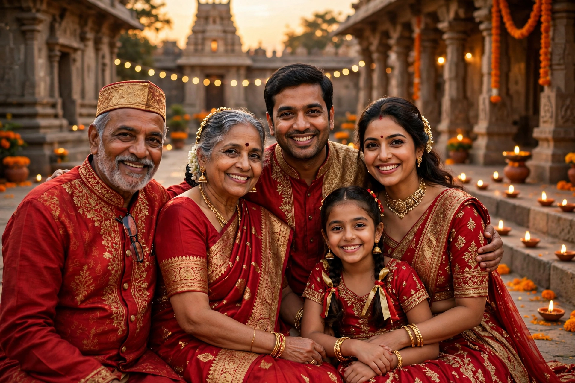 Diwali Family Portrait 2
