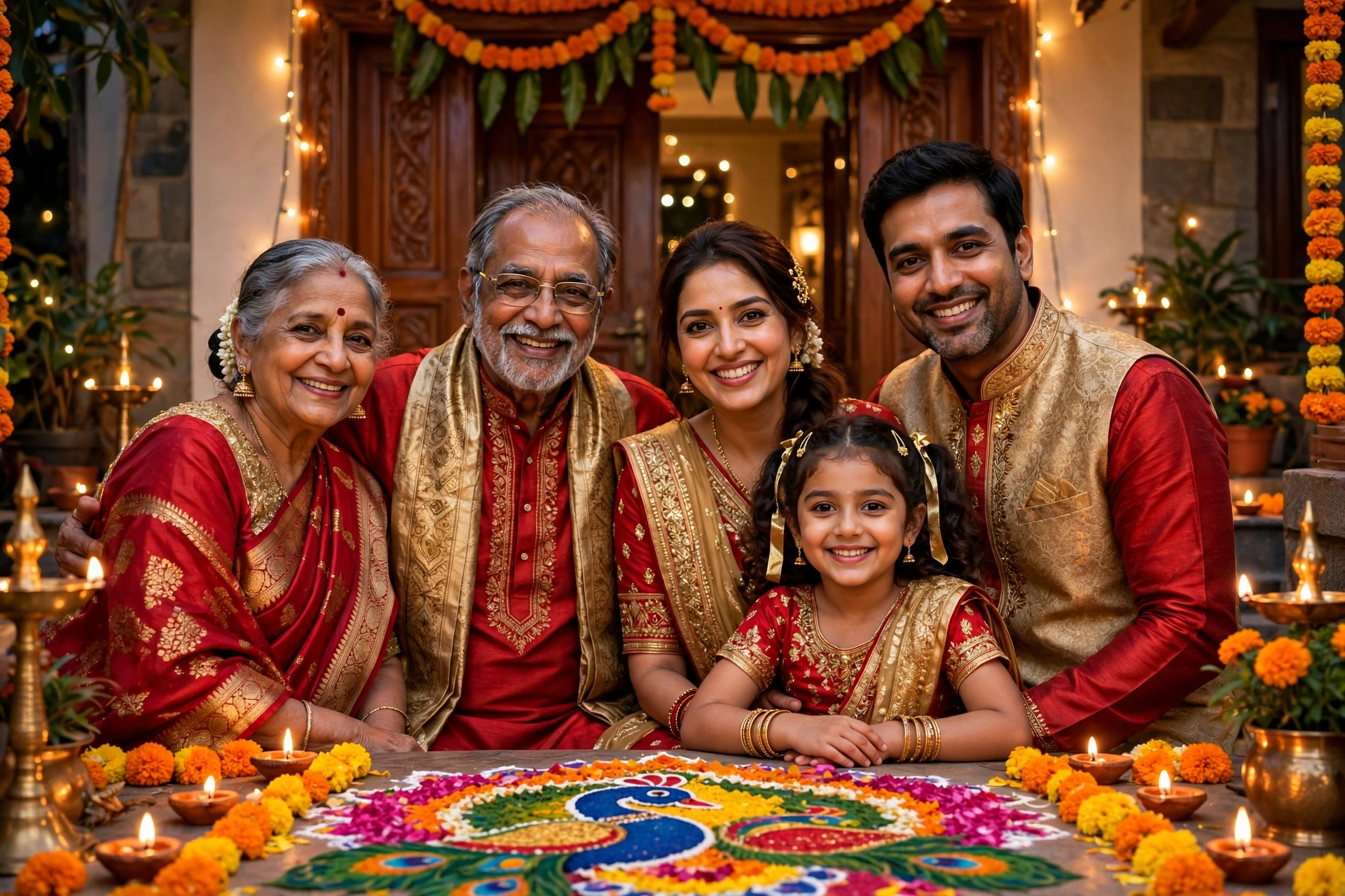 Diwali Family Portrait 4