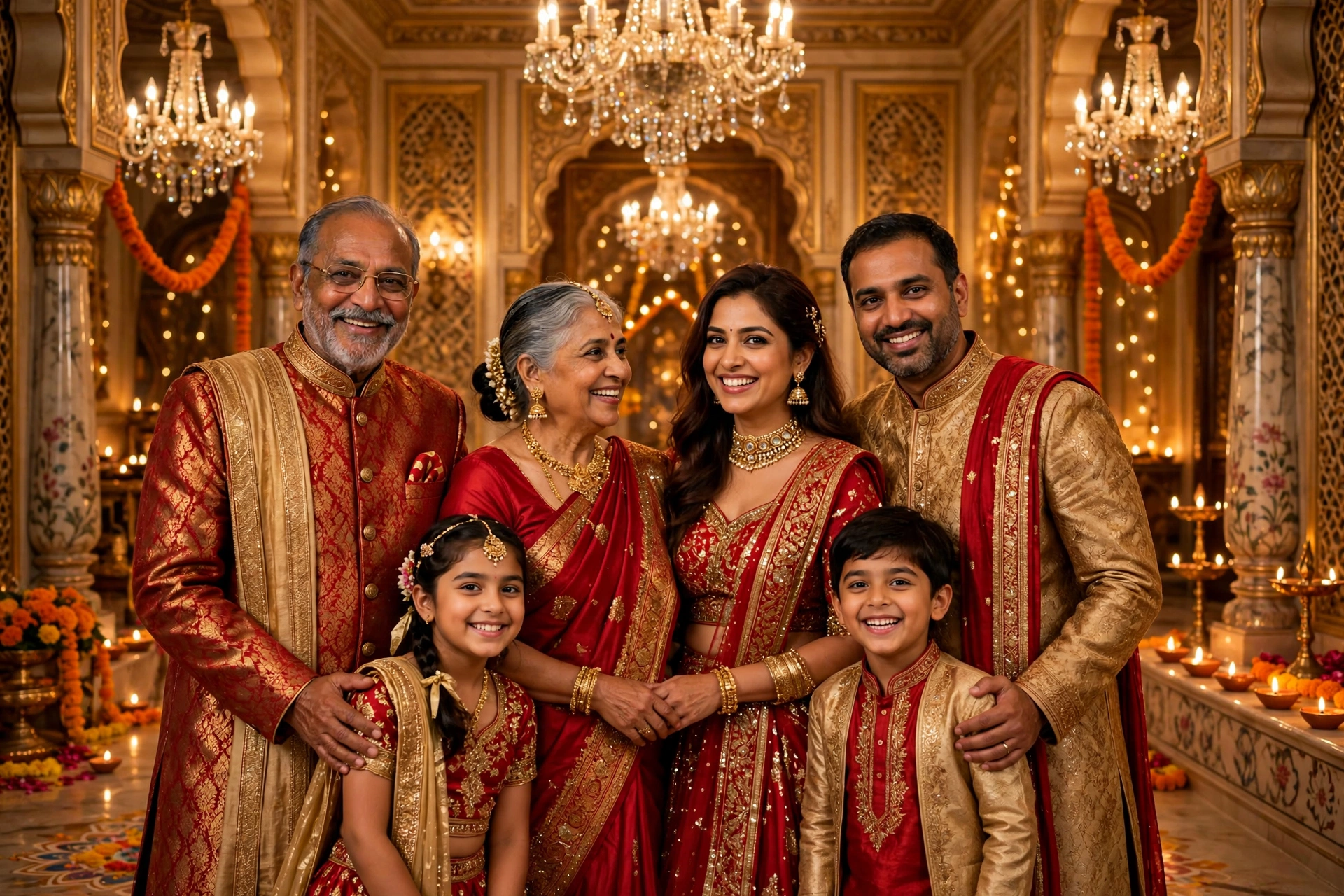 Diwali Family Portrait 5
