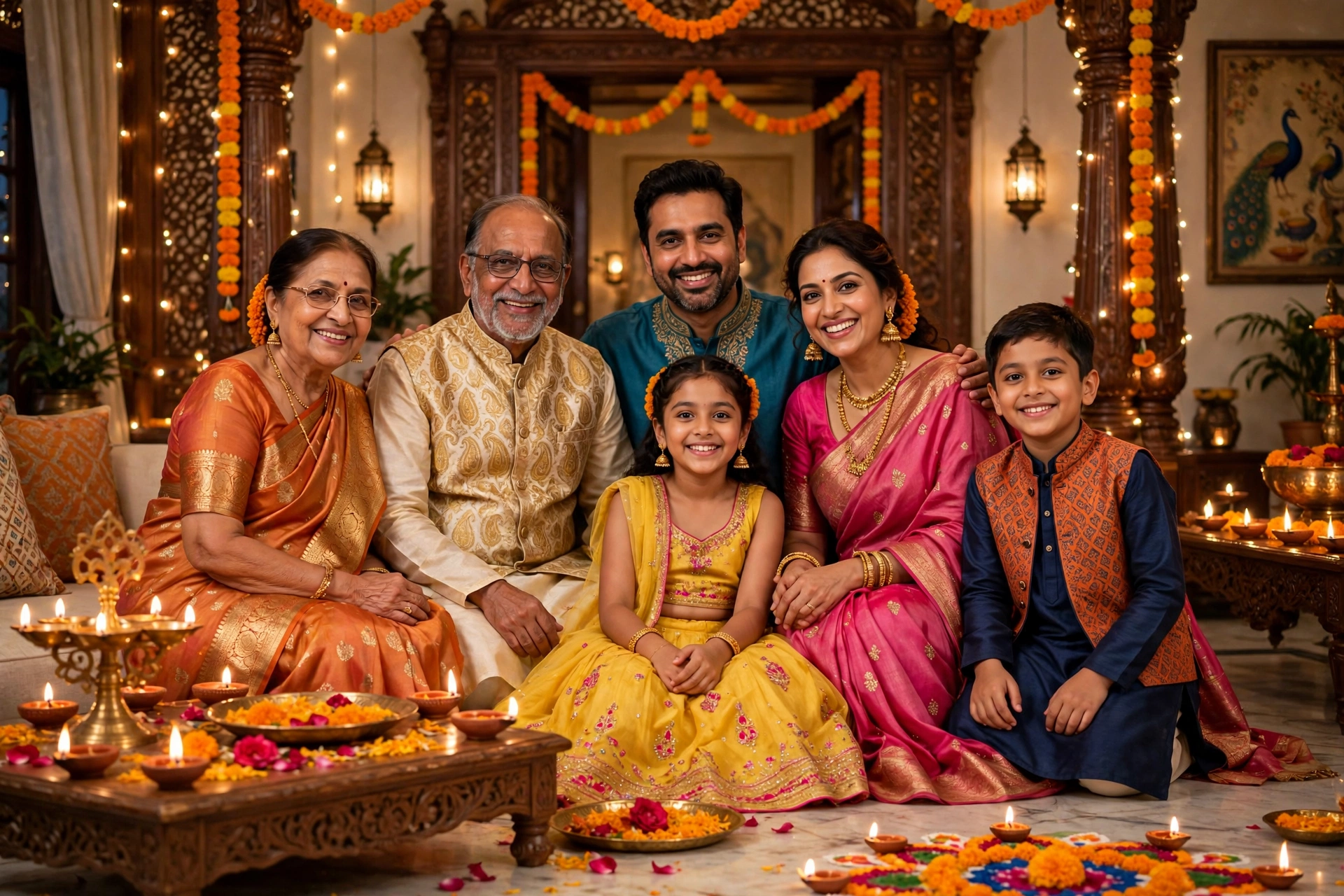 Diwali Family Portrait 6