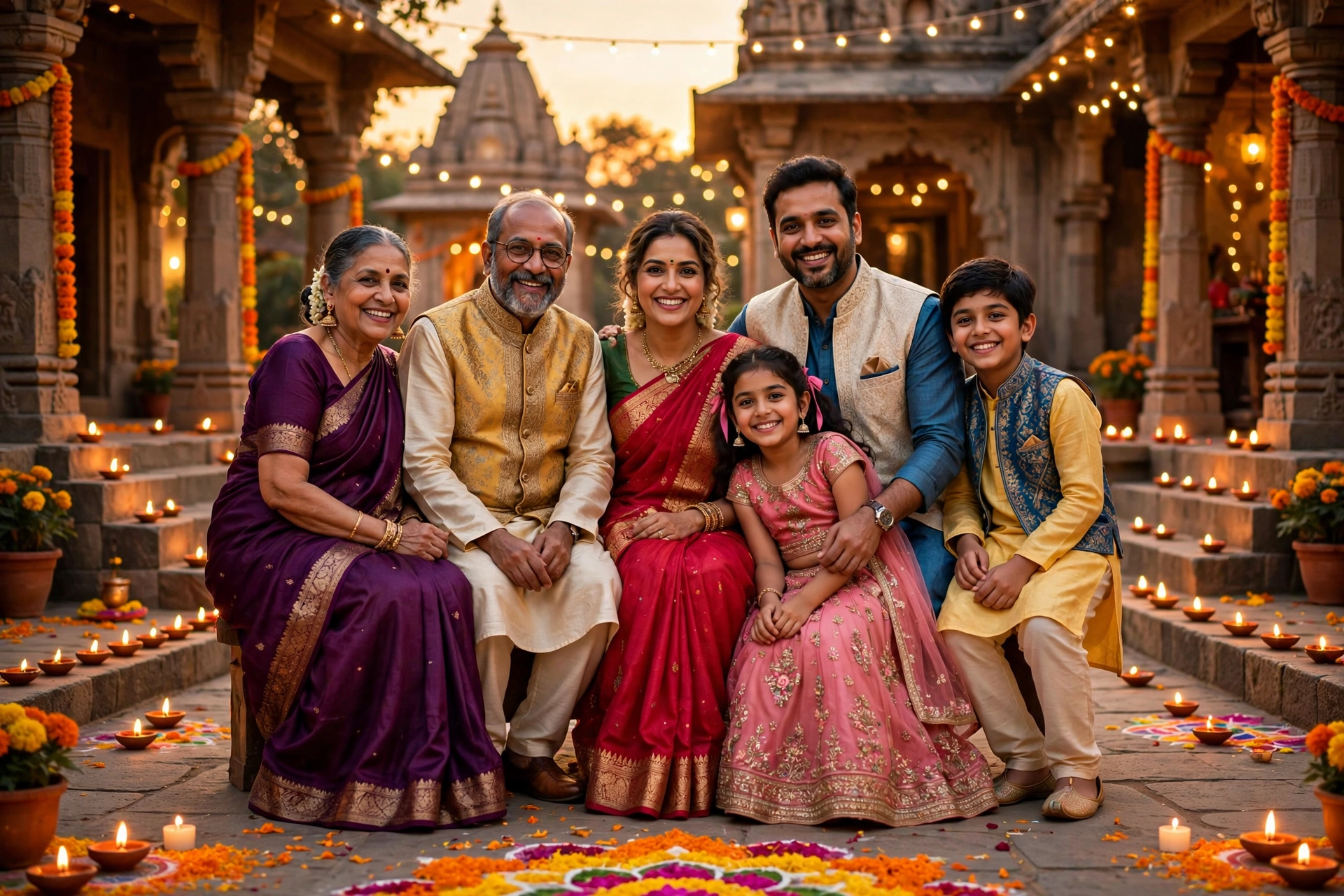 Diwali Family Portrait 7