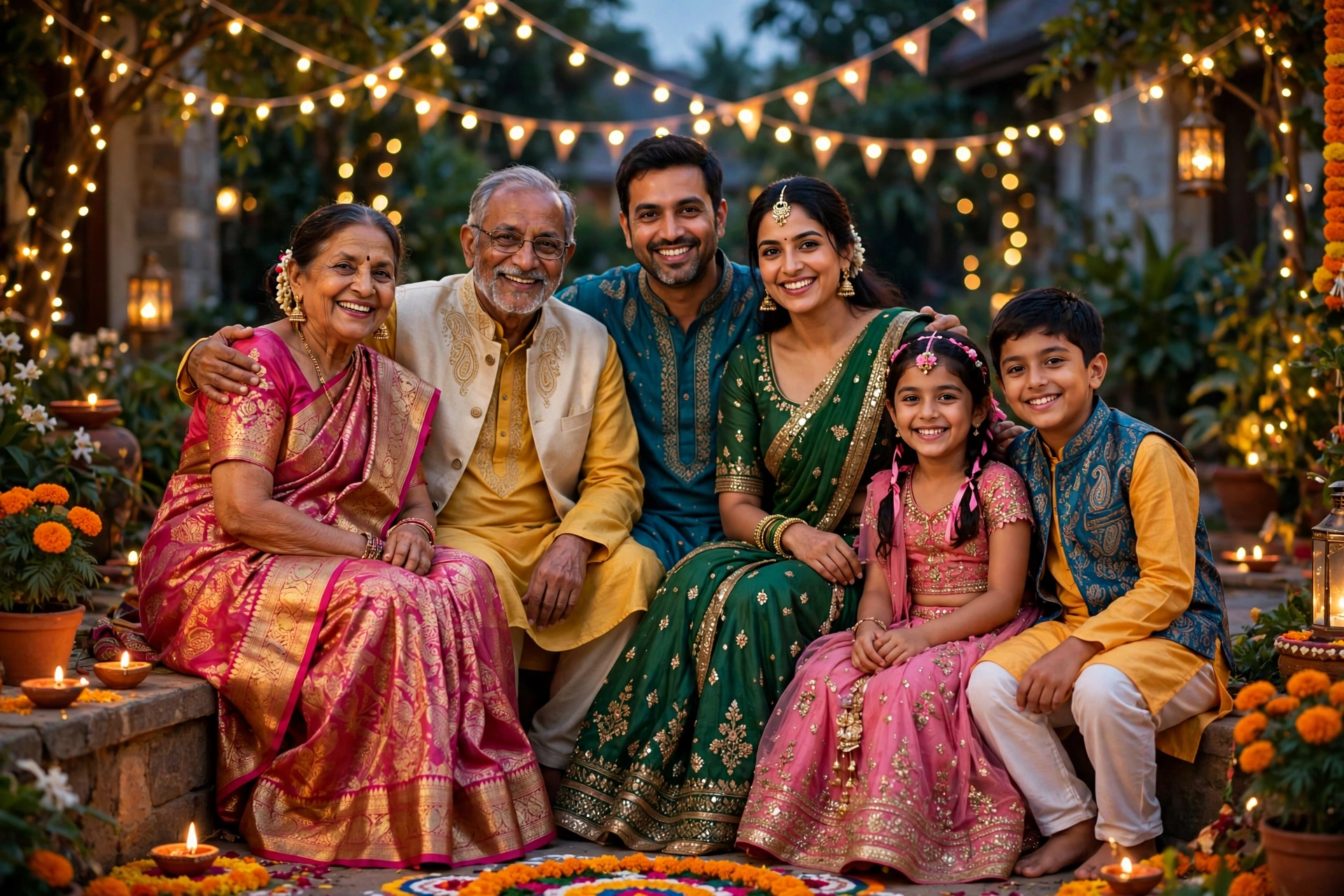Diwali Family Portrait 8