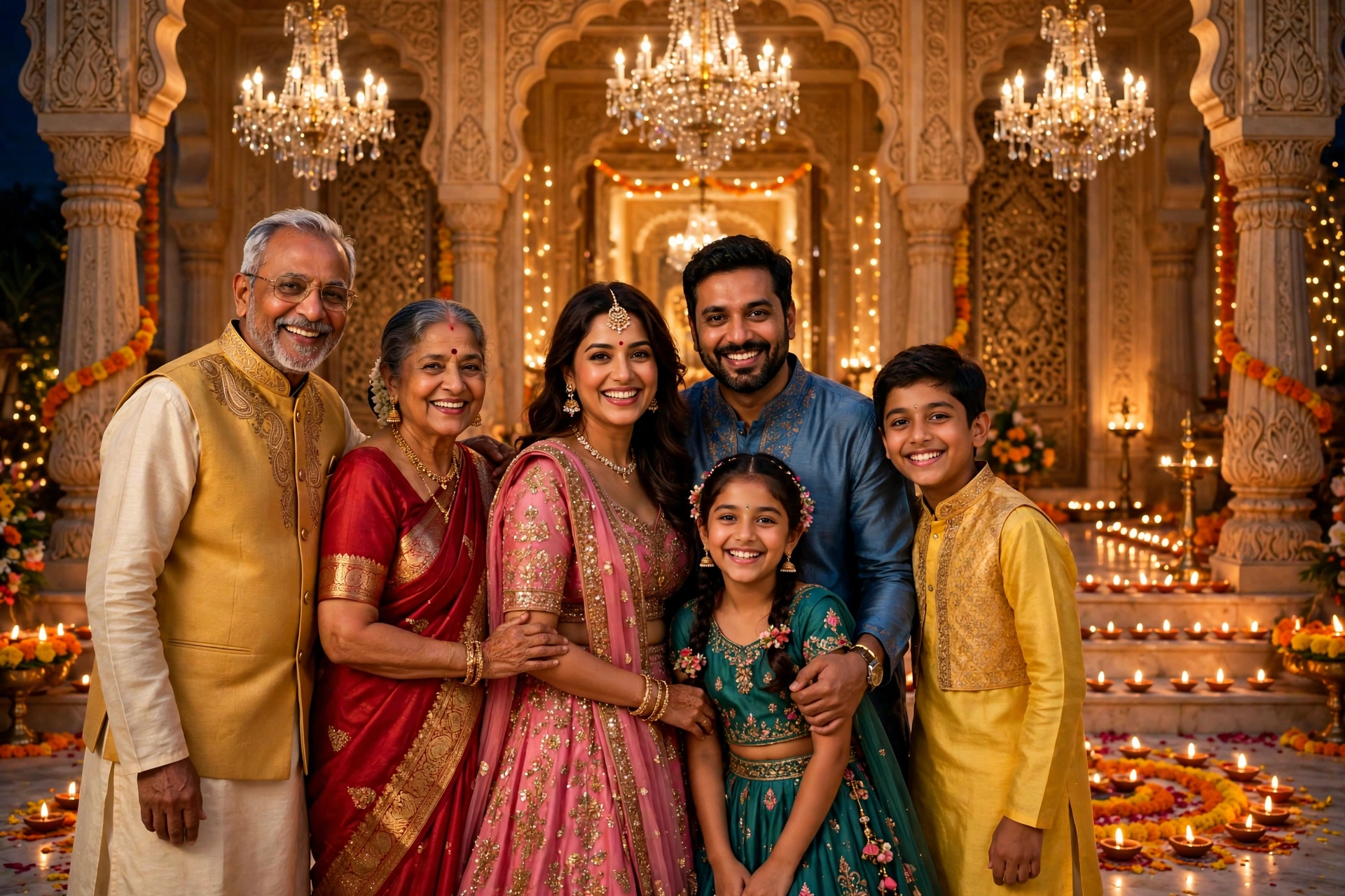 Diwali Family Portrait 10