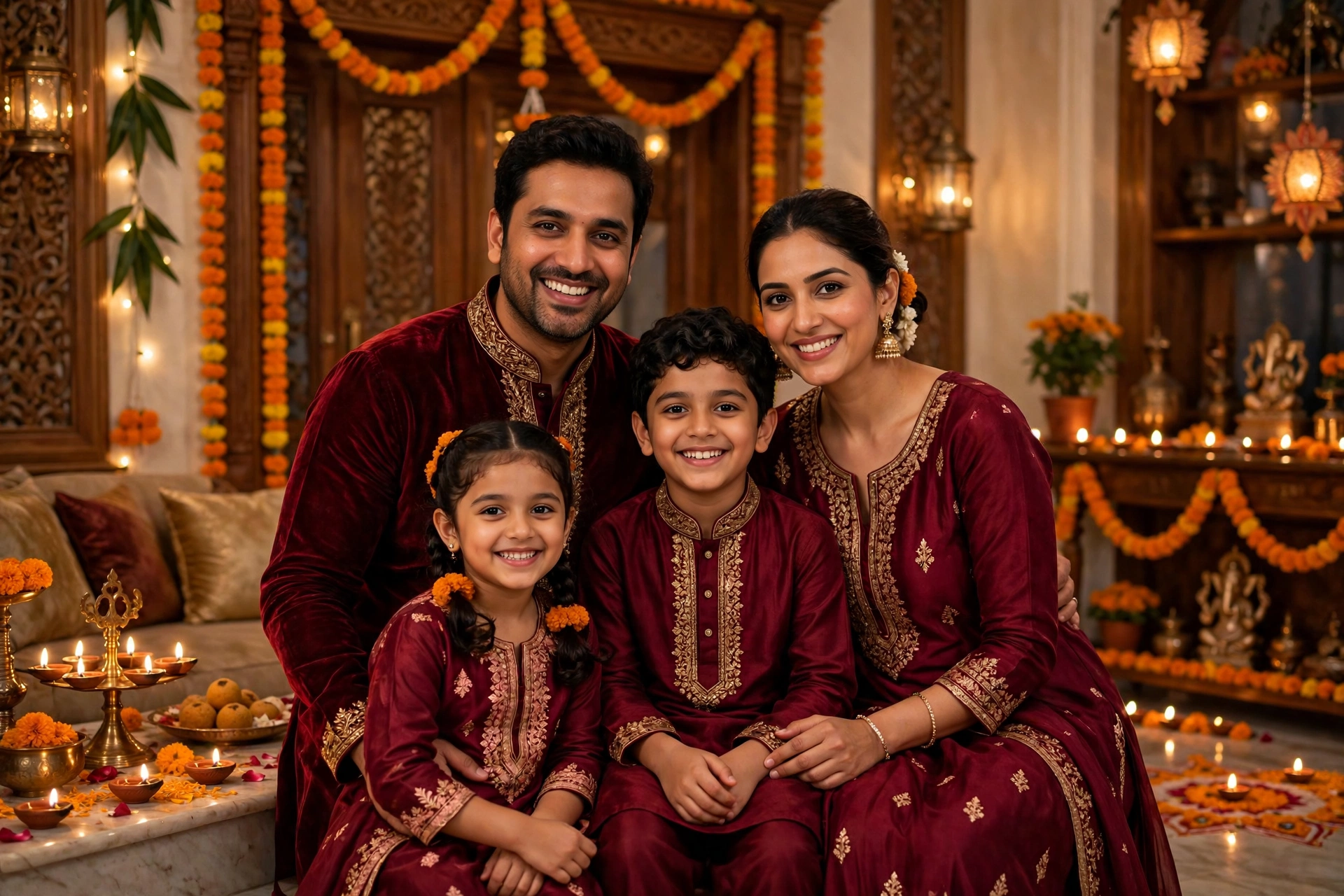 Diwali Family Portrait 11