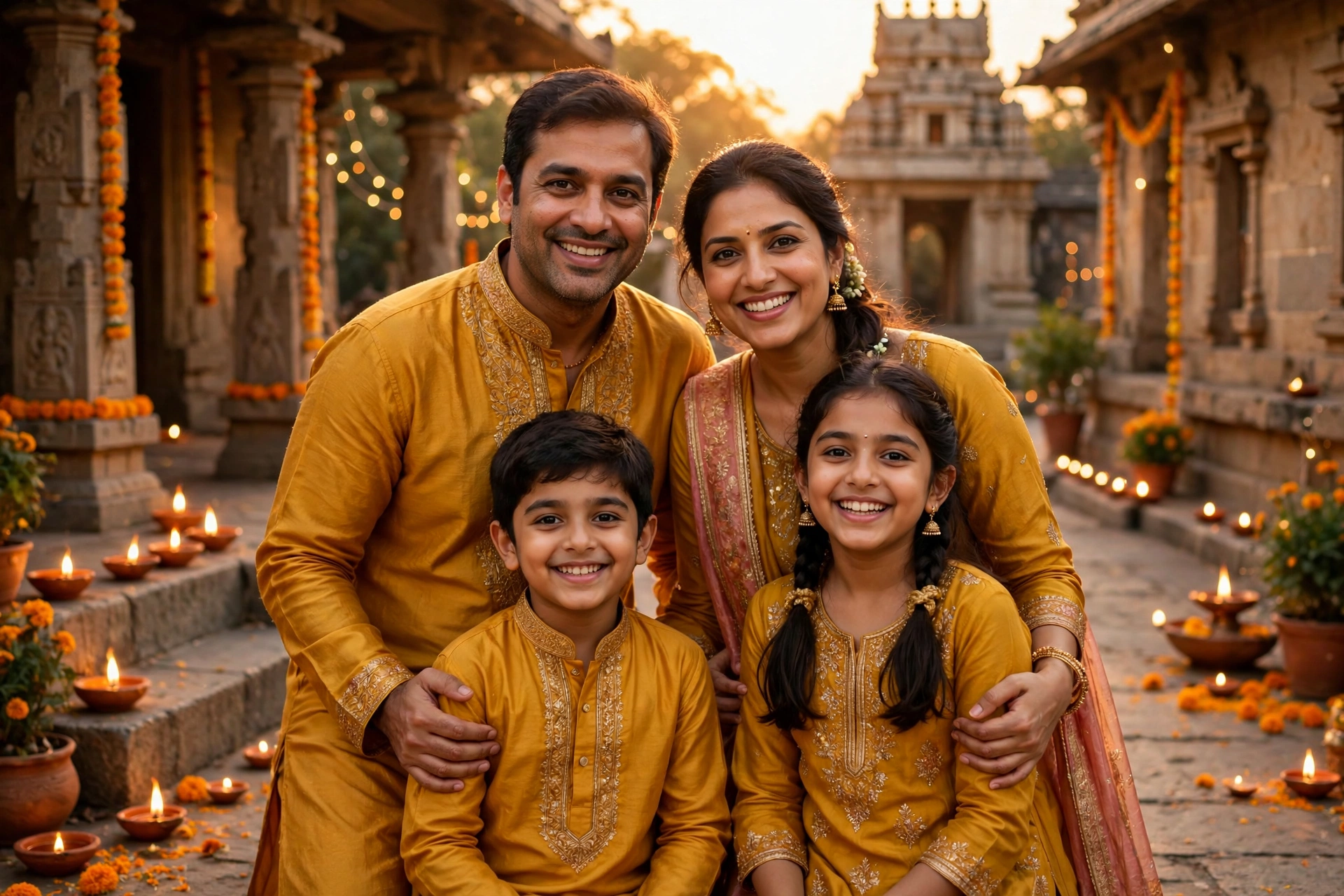 Diwali Family Portrait 12
