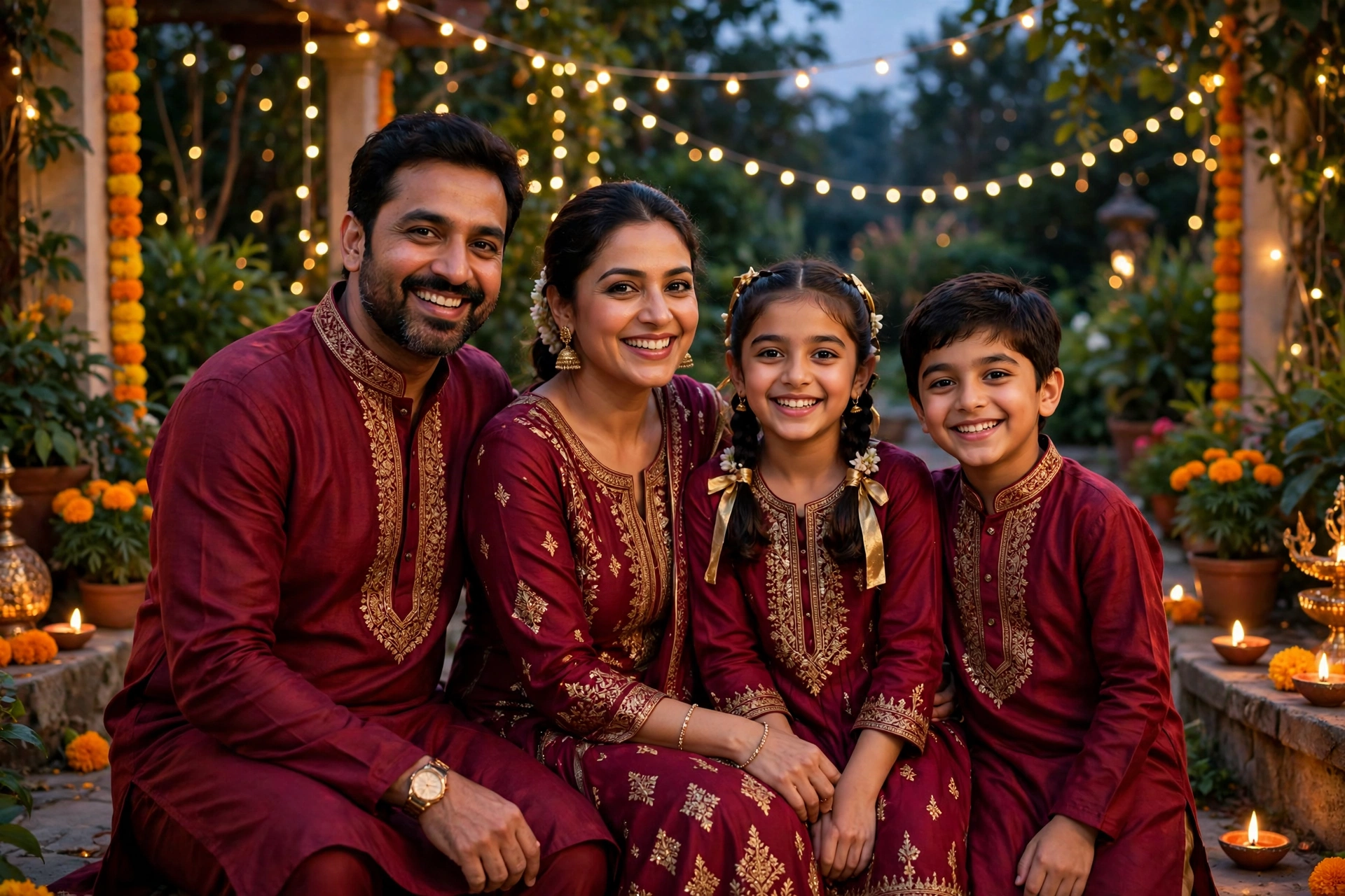 Diwali Family Portrait 13