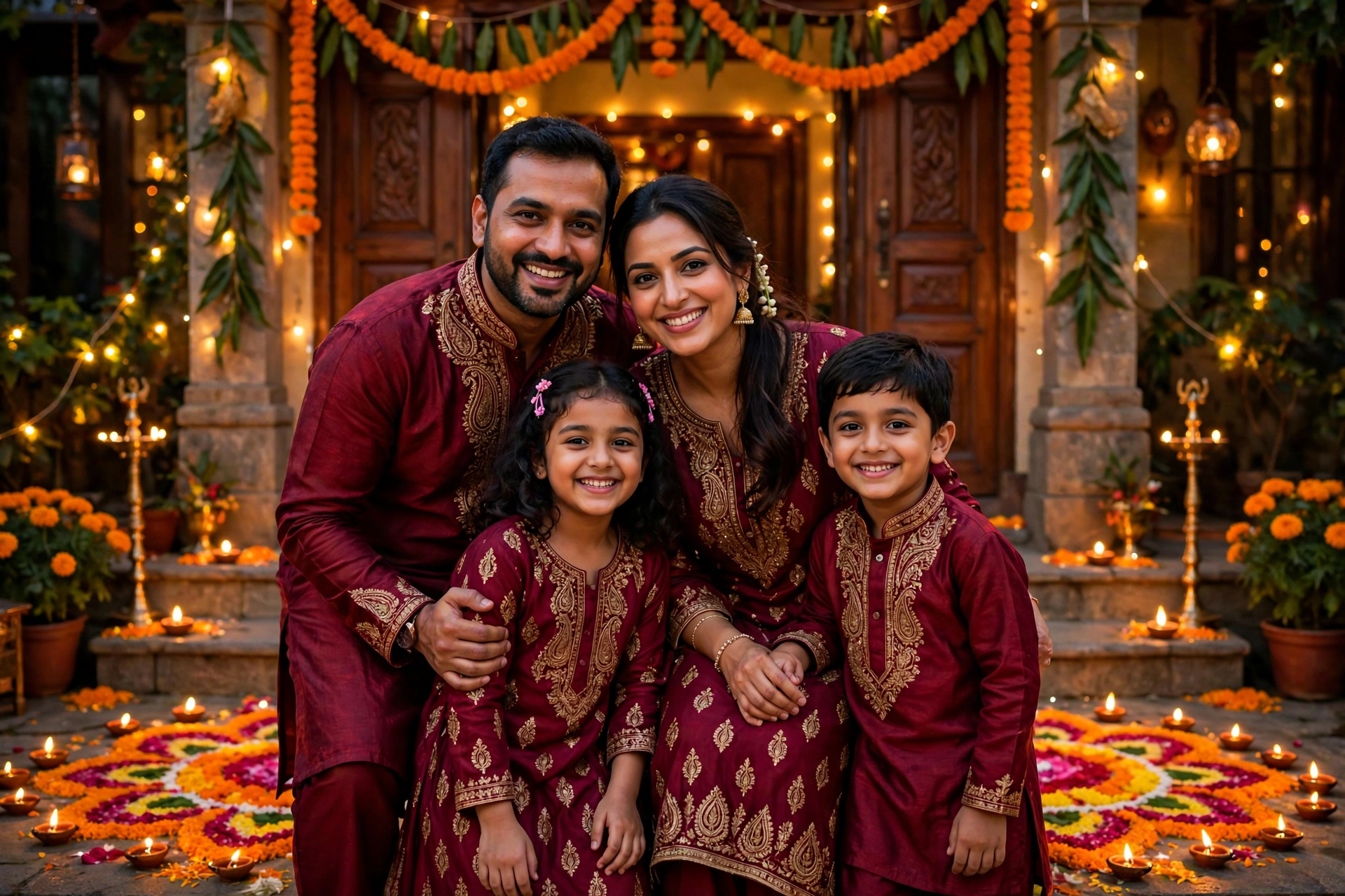 Diwali Family Portrait 14