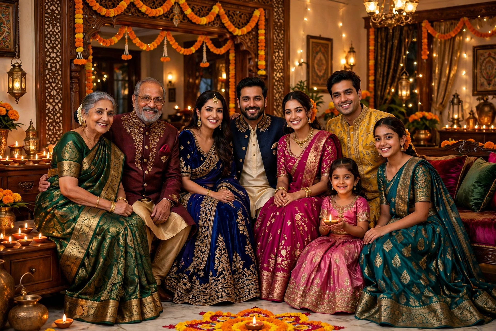 Diwali Family Portrait 16