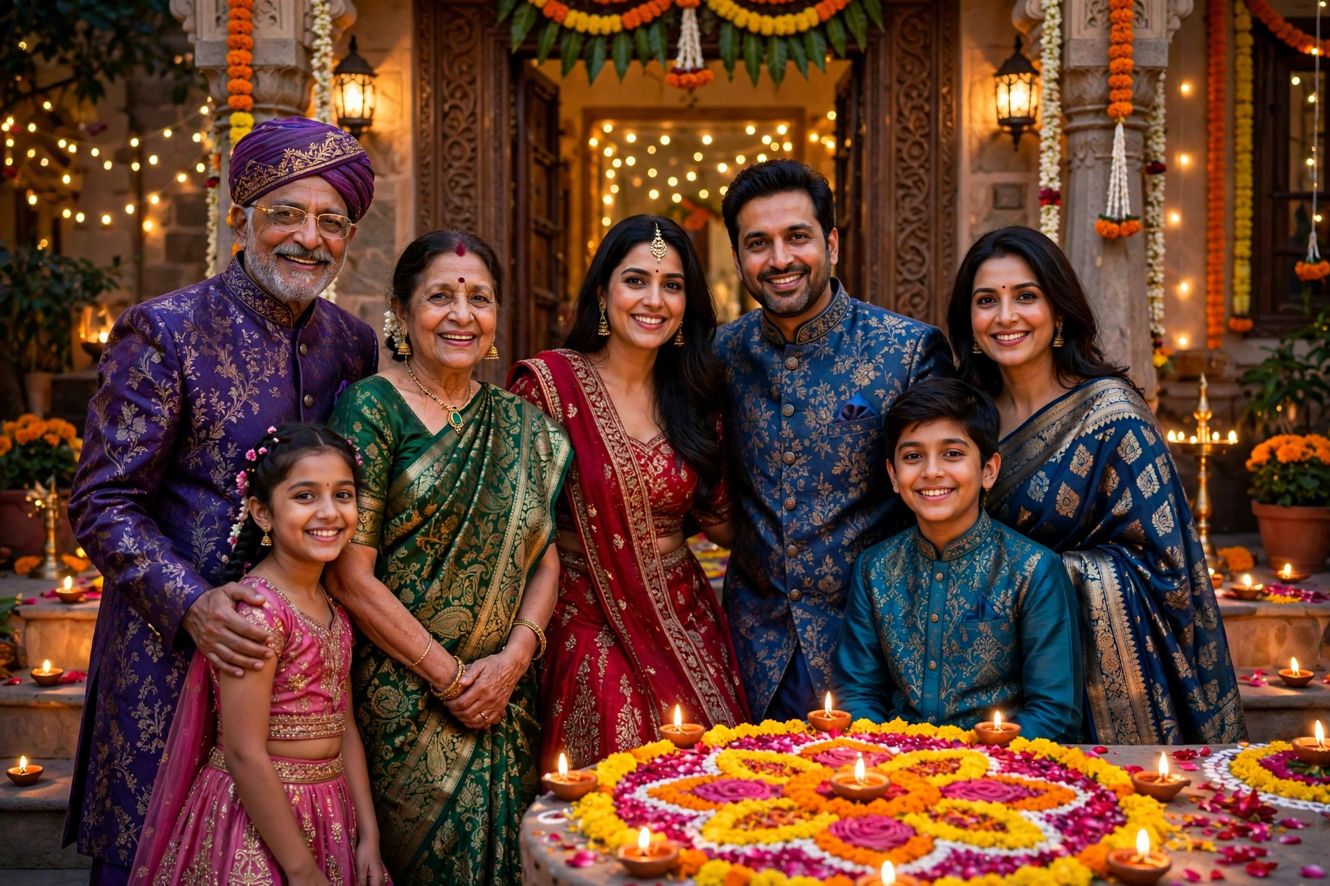 Diwali Family Portrait 19