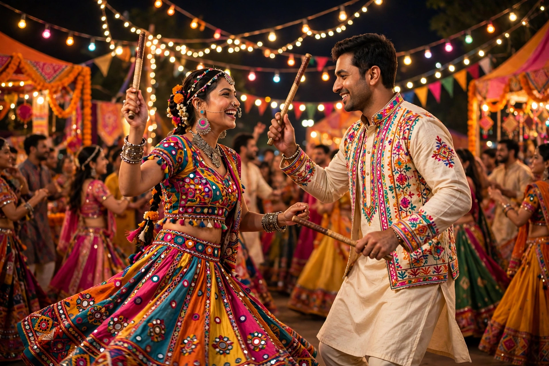 Navratri Couple Garba Couple Dandiya 1