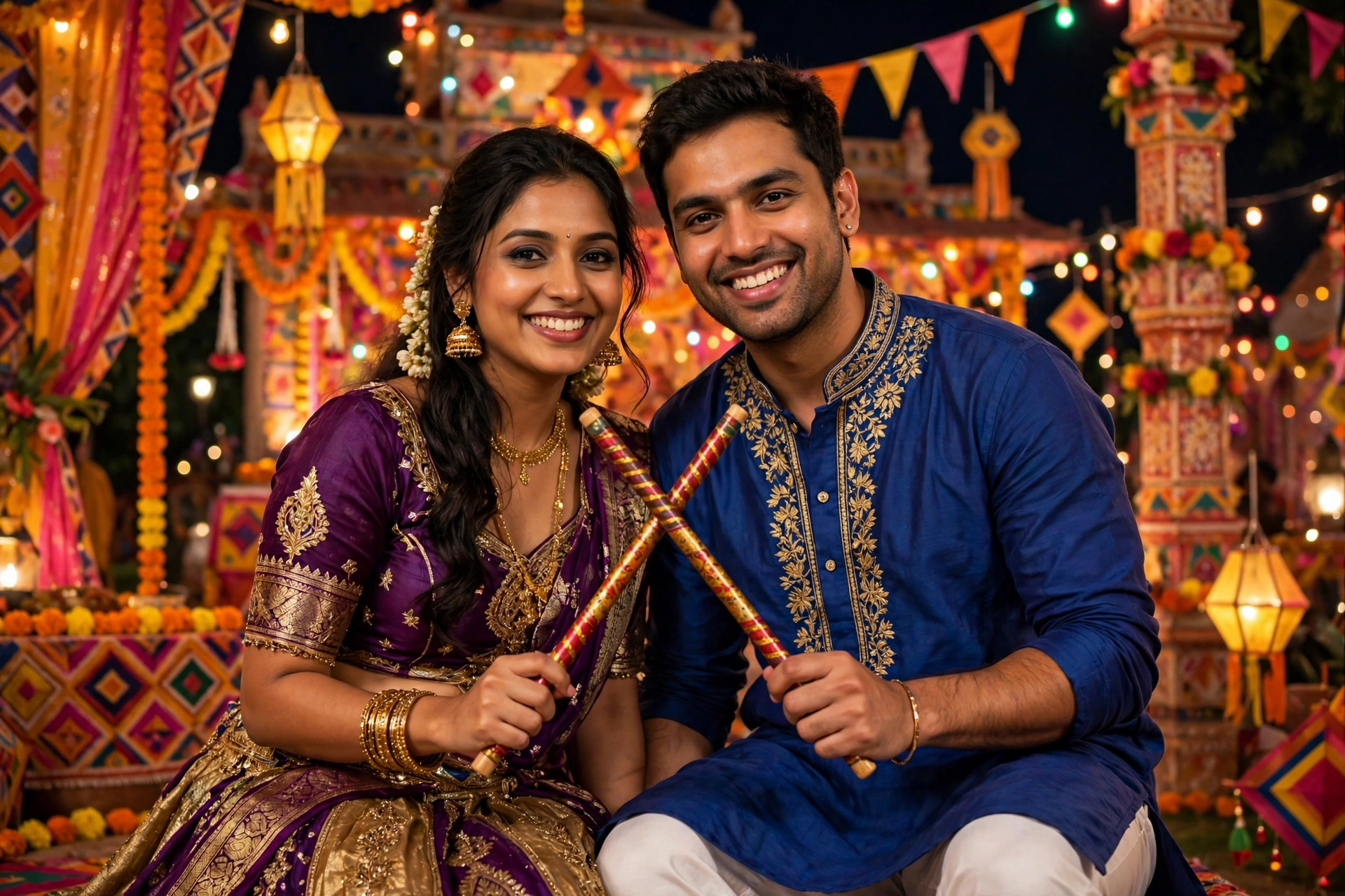 Navratri Couple Garba Couple Dandiya 4
