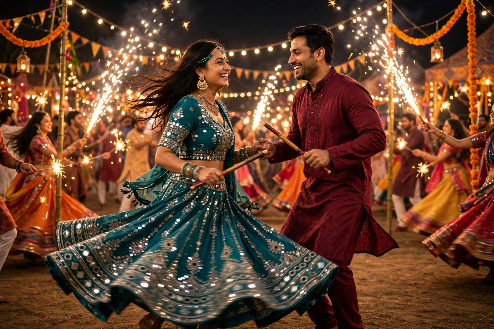 Navratri Couple Garba Couple Dandiya 5
