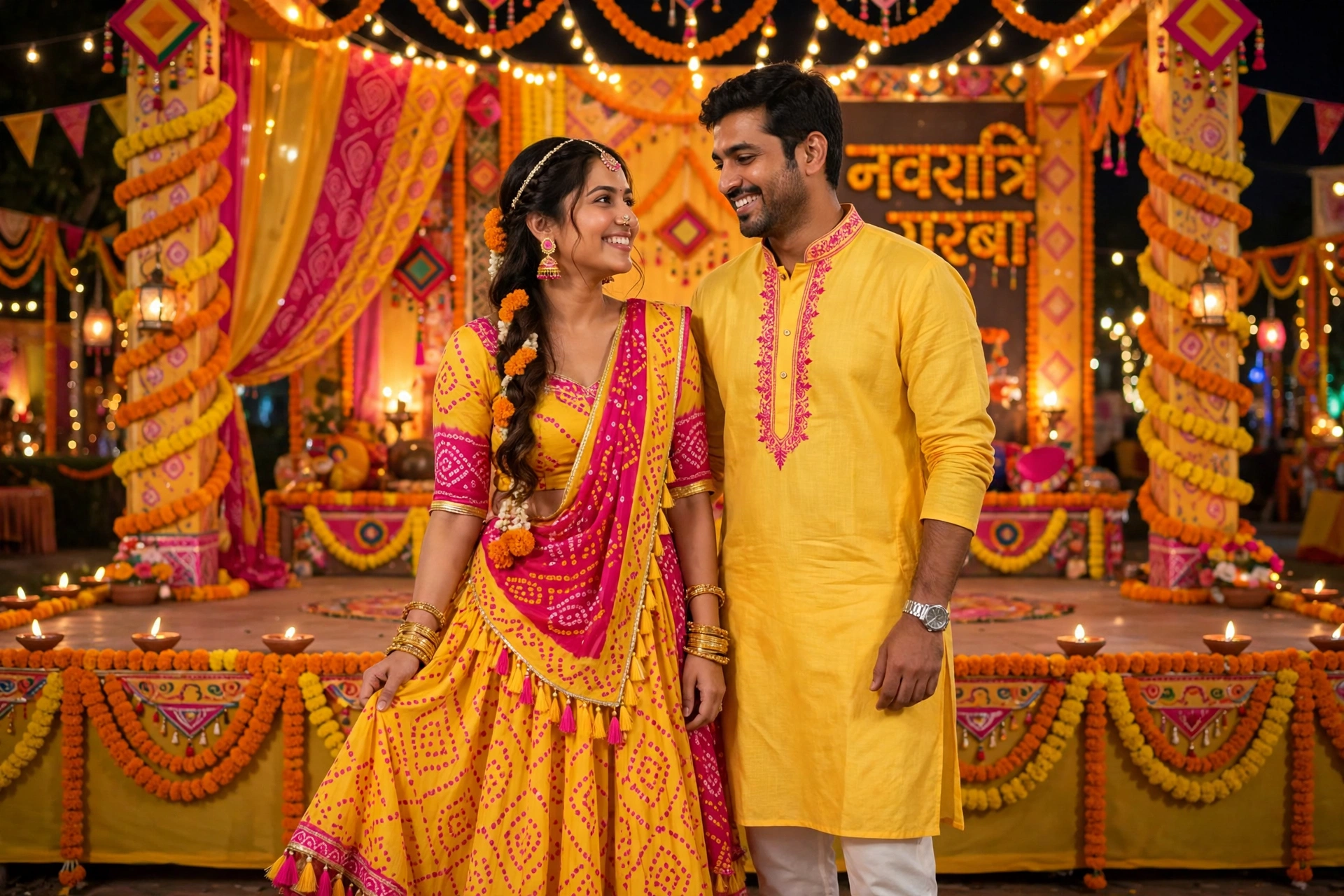 Navratri Couple Garba Couple Matching 1
