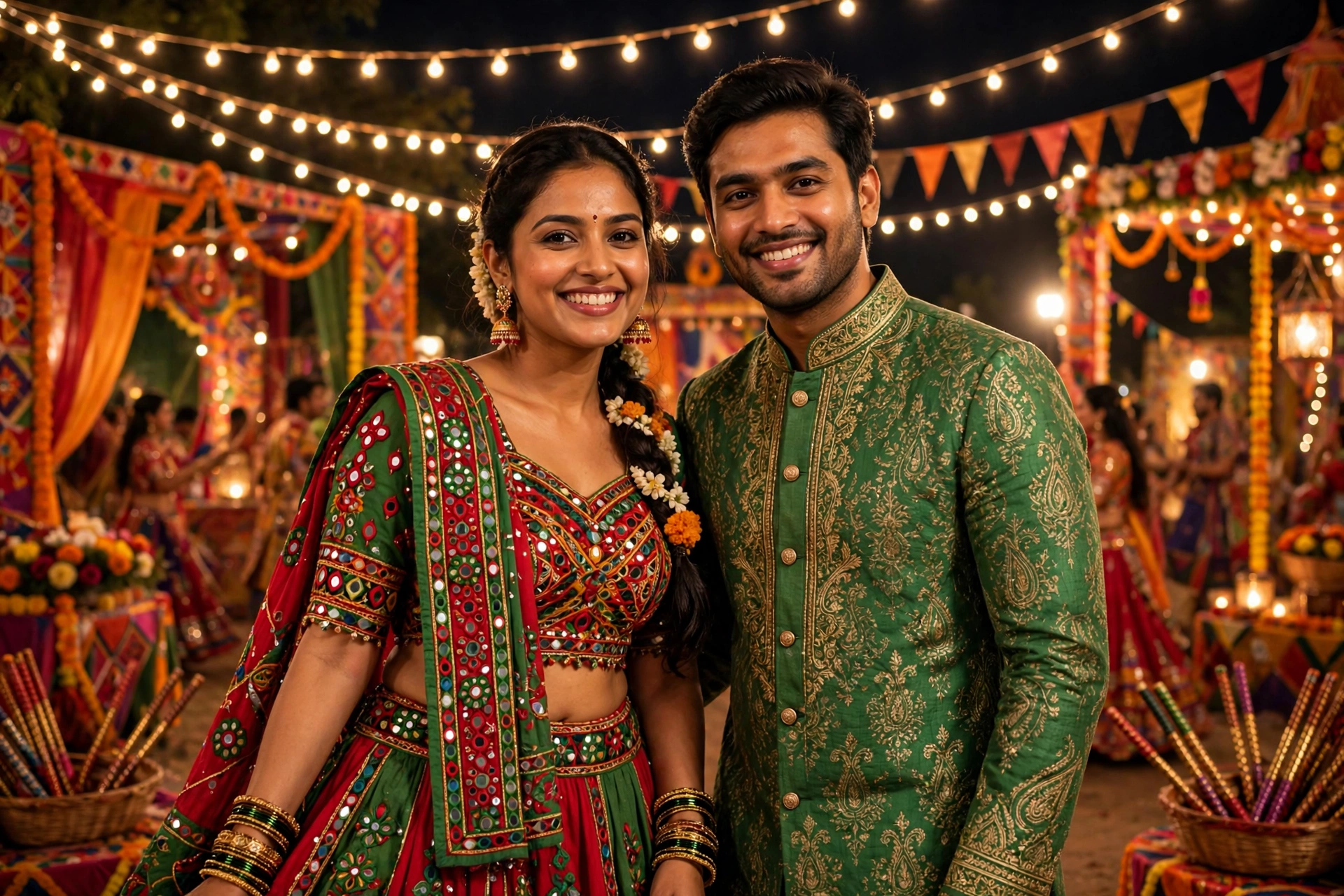 Navratri Couple Garba Couple Matching 2