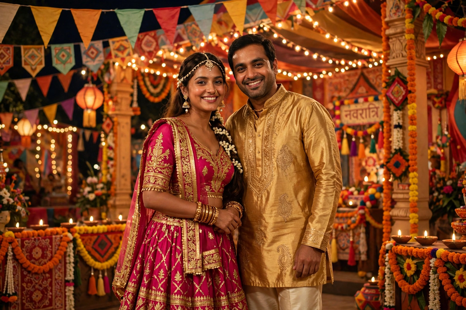 Navratri Couple Garba Couple Matching 4