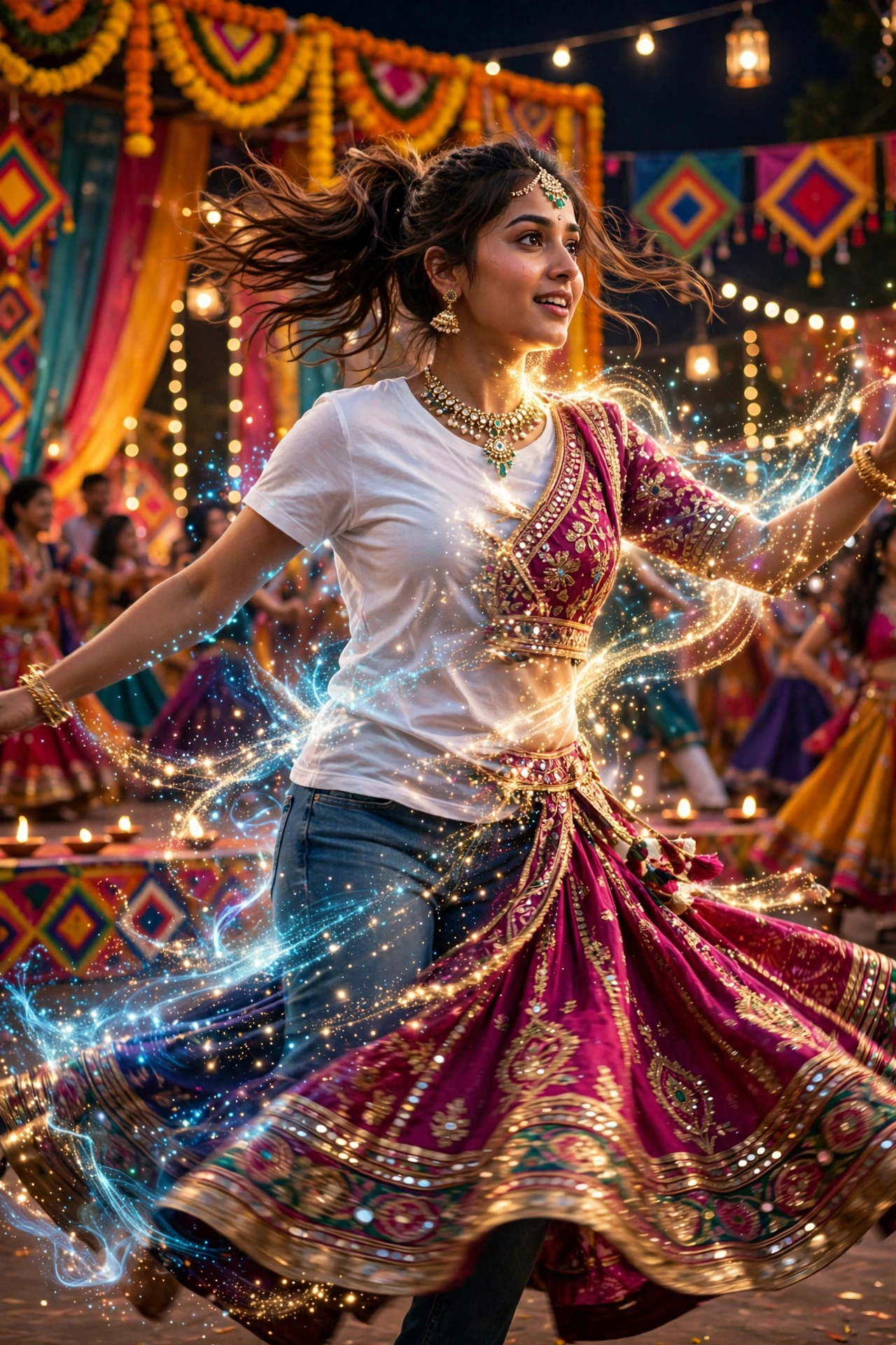 Navratri Outfit Transition Video 4