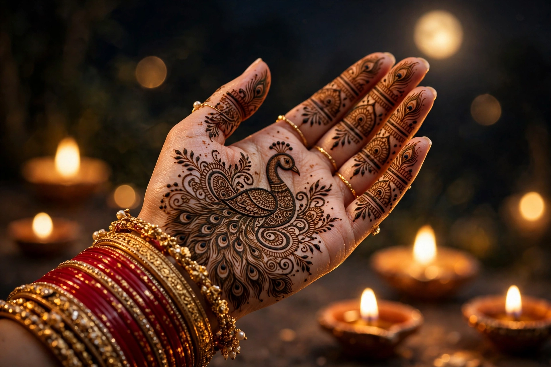 Karva Chauth Mehndi Intricate Bridal Mehndi 1