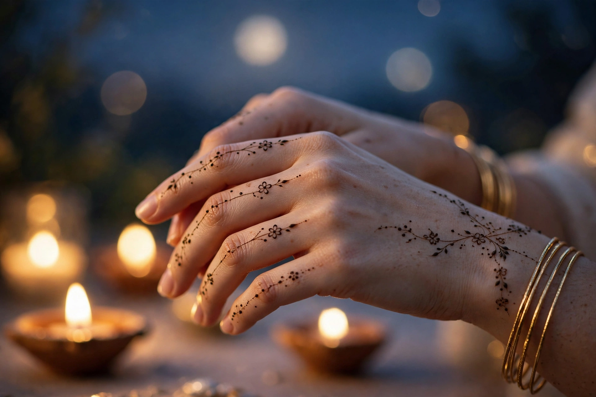 Karva Chauth Mehndi Elegant Minimal Mehndi 1