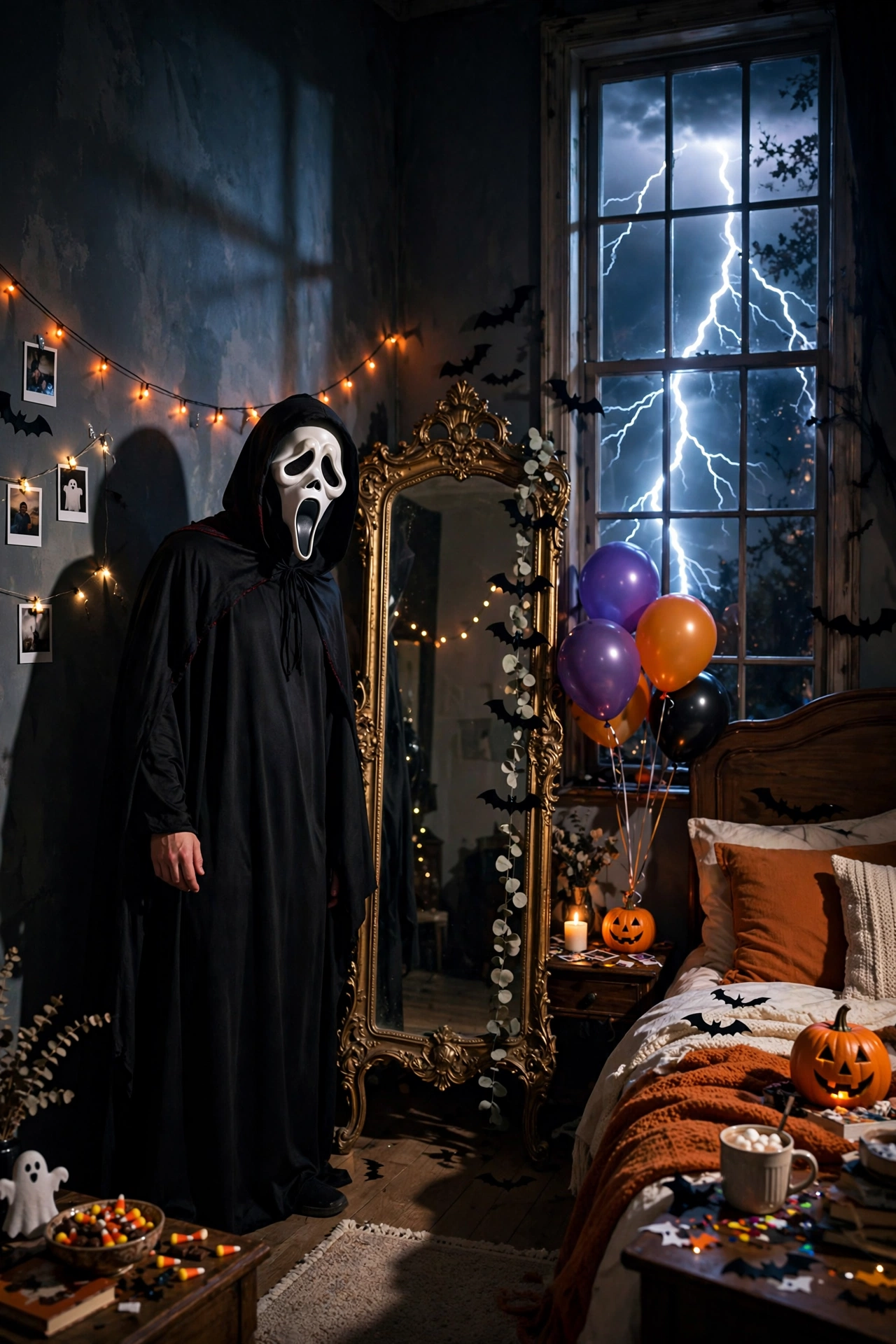 Ghostface Stormy Night Bedroom