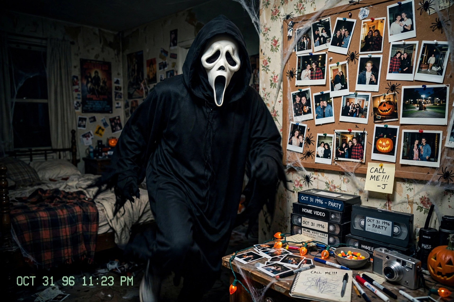Ghostface Polaroid Bedroom