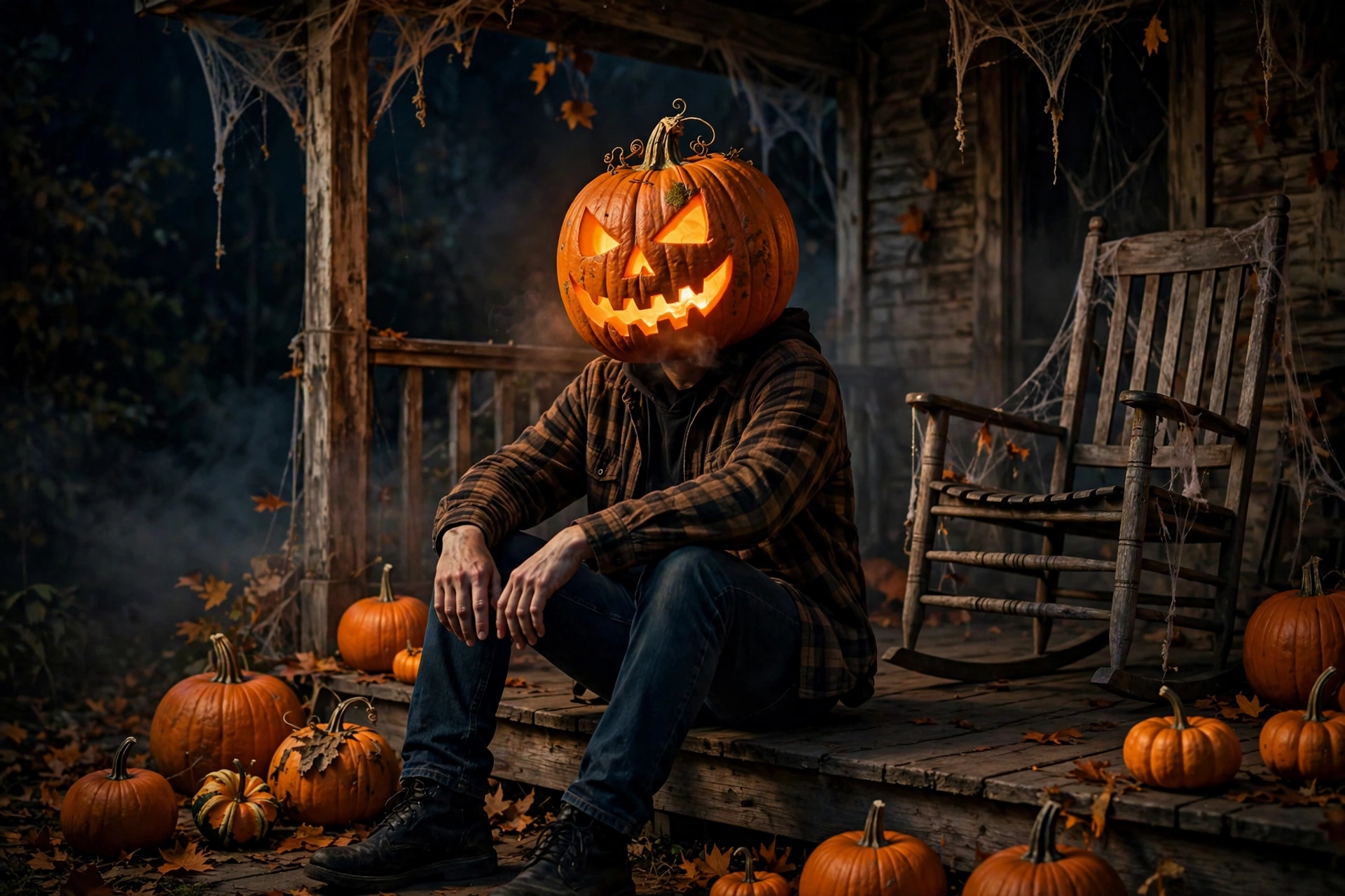 Pumpkin Head Porch
