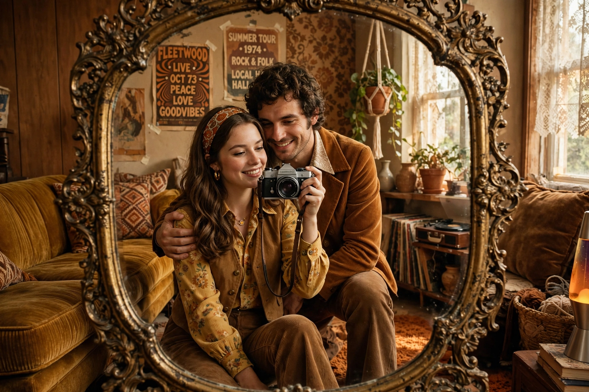Couple Mirror Selfie Vintage /couple /mirror /vintage