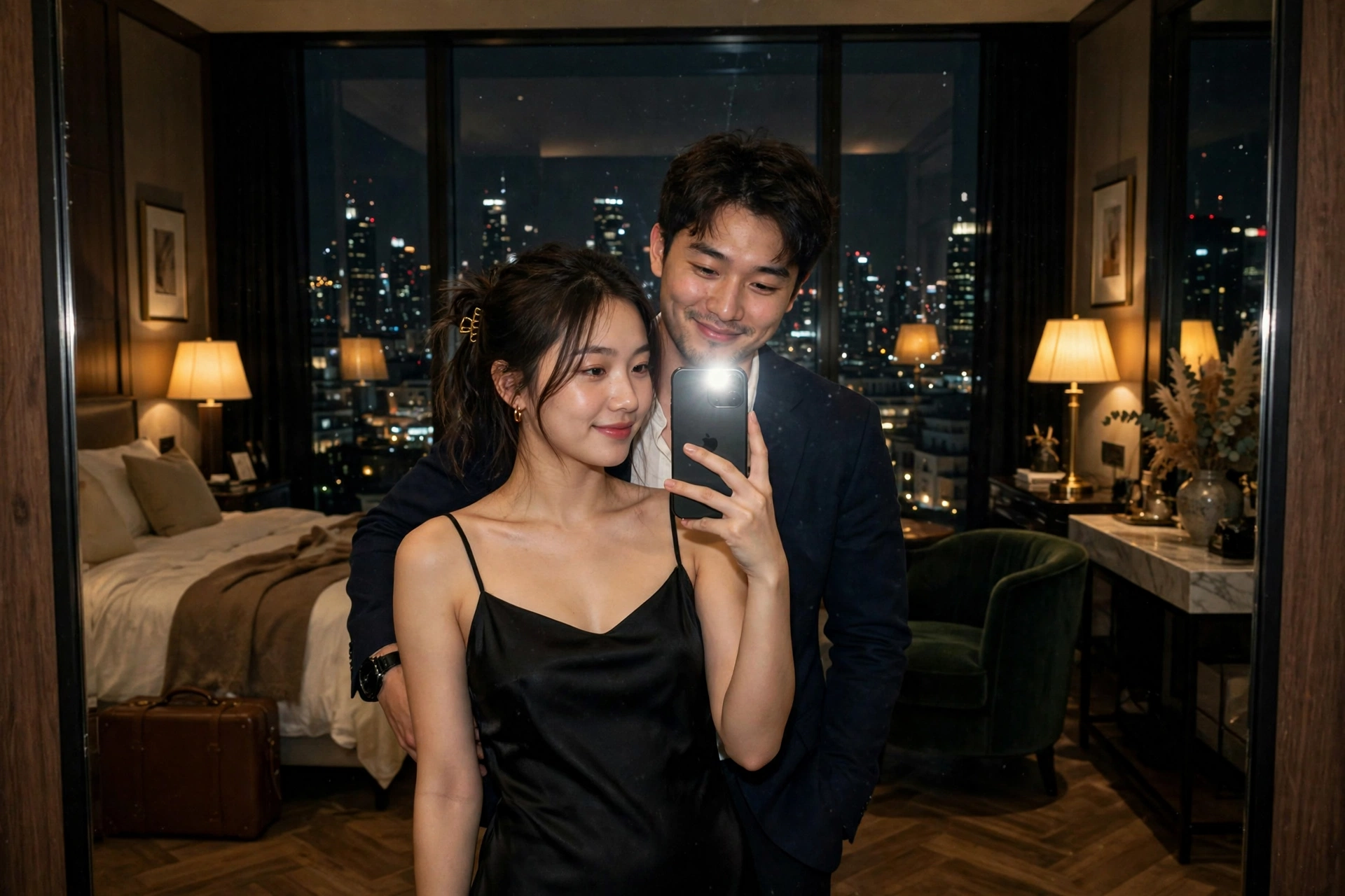 Couple Mirror Selfie Hotel /couple /mirror /hotel