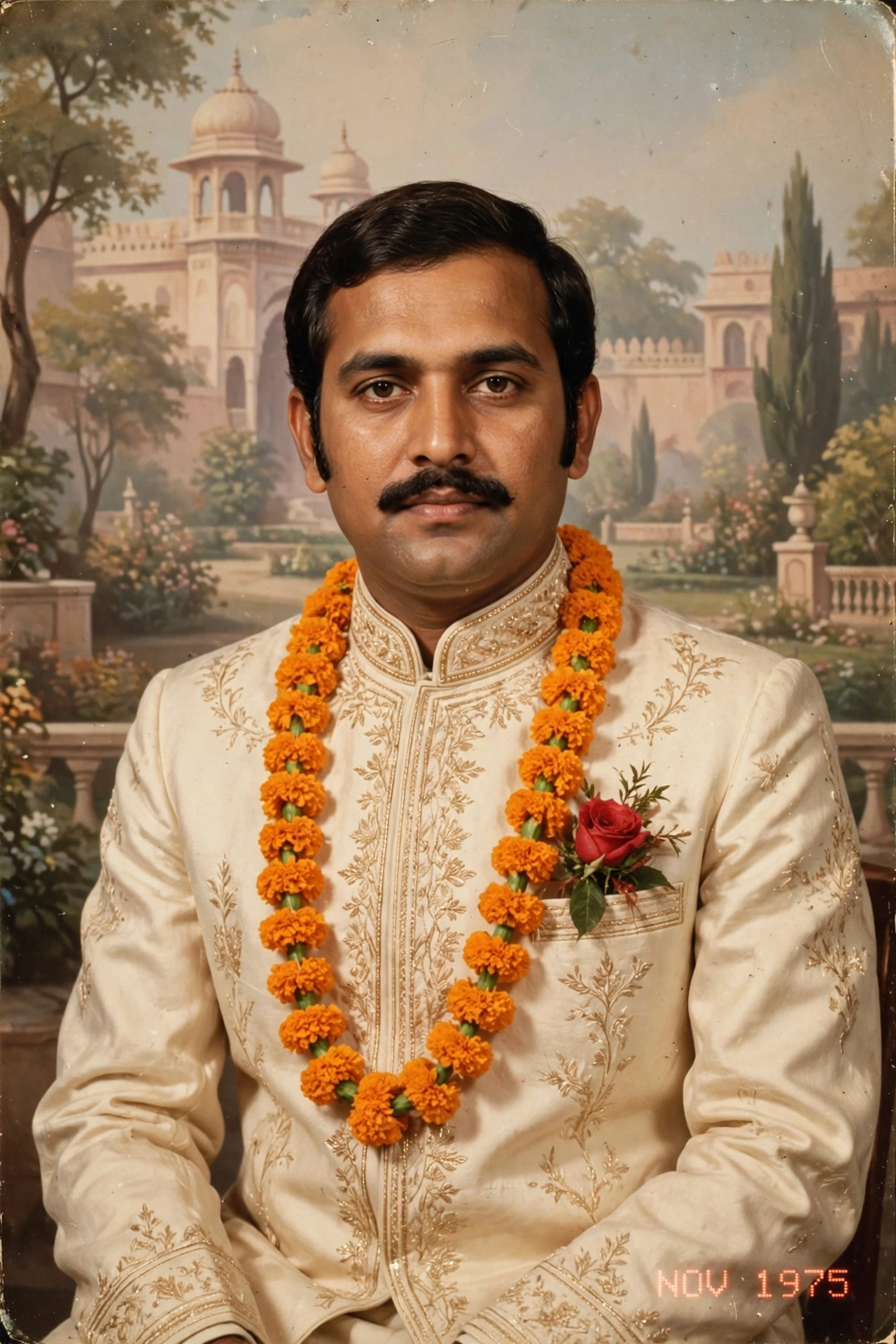1970s Wedding Portrait