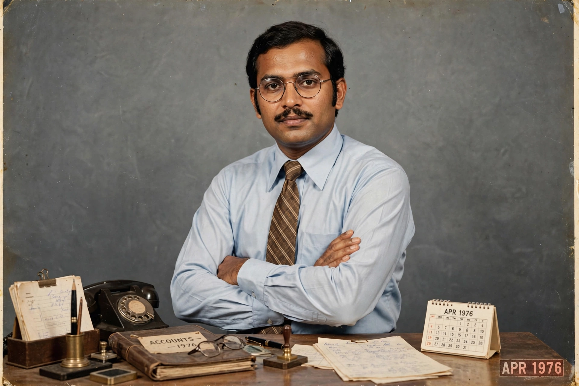 1970s Office Portrait