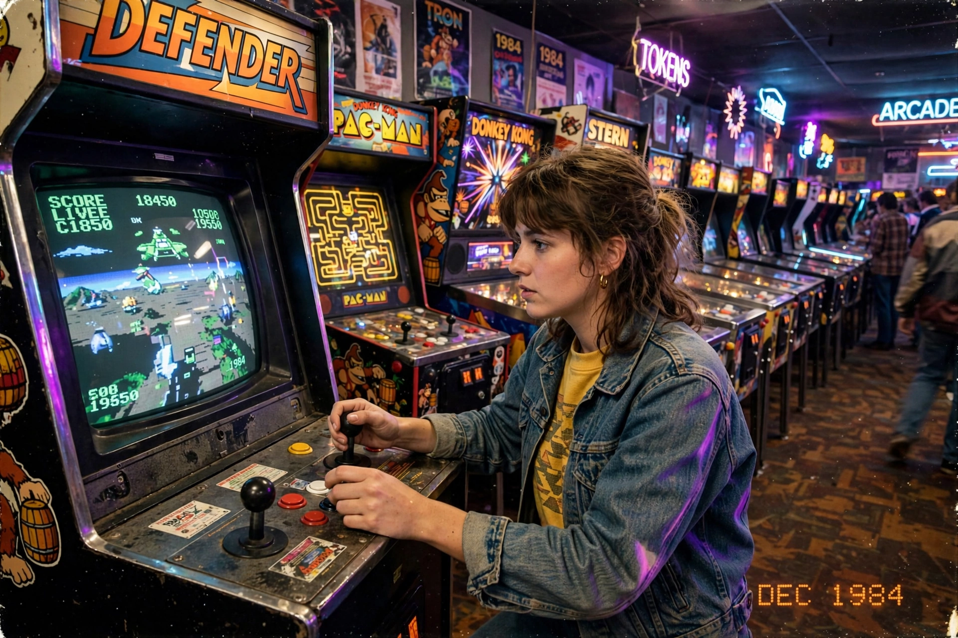1980s Arcade Photo