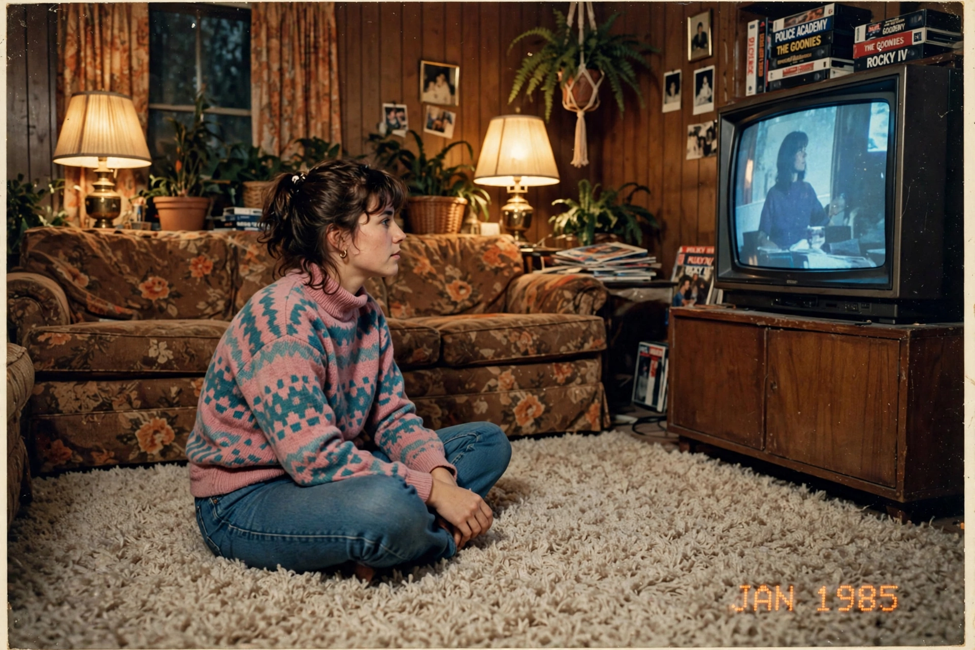 1980s TV Living Room