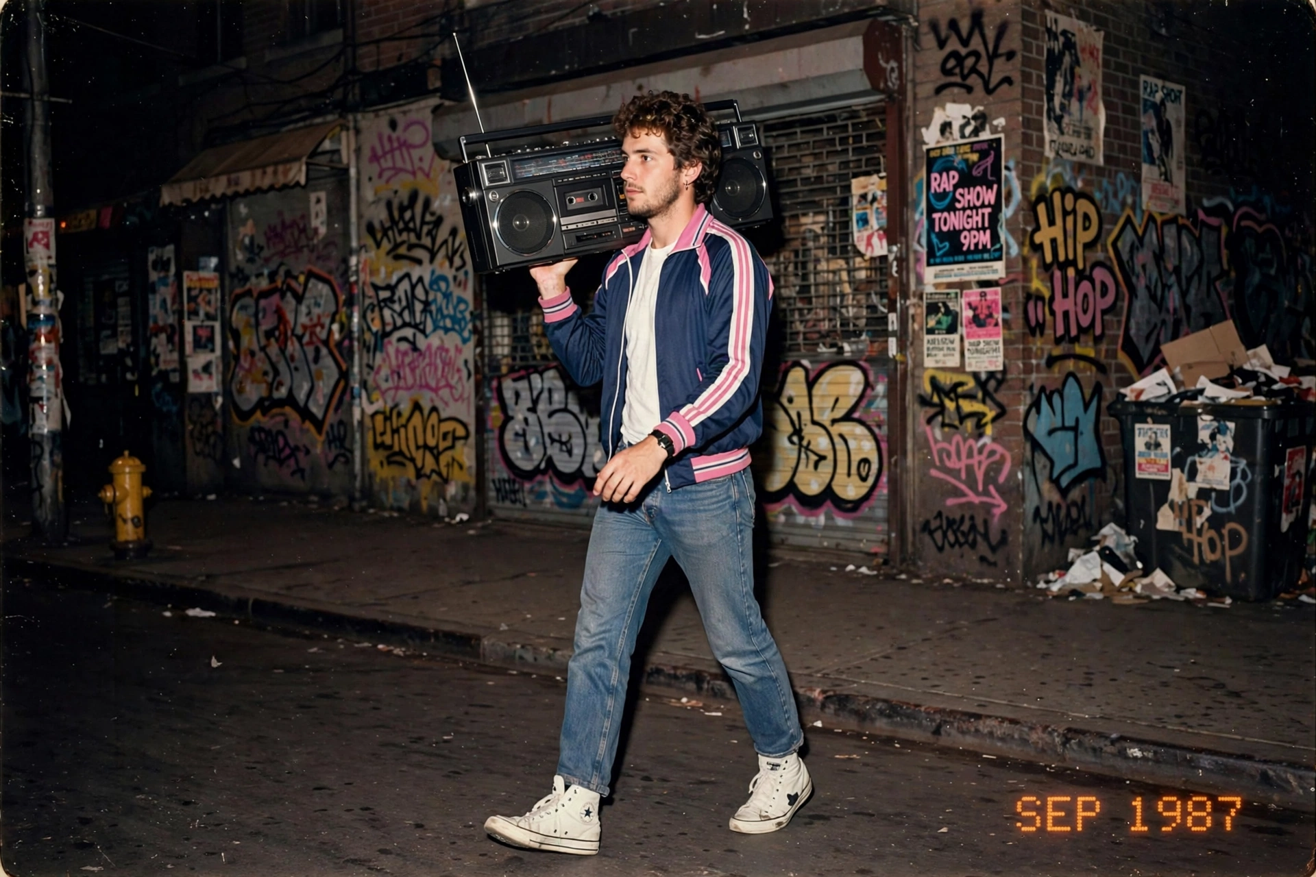 1980s Boombox Street