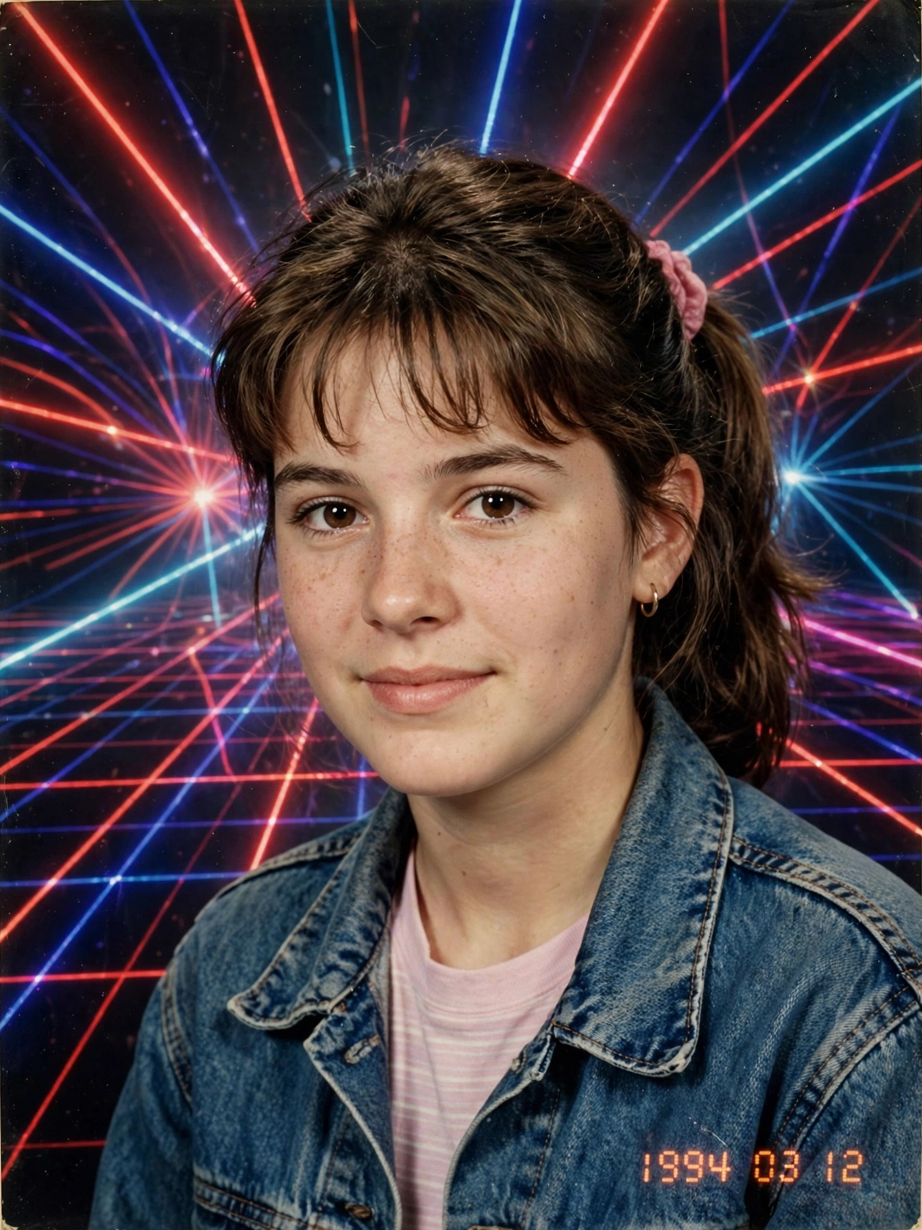 90s Laser Portrait