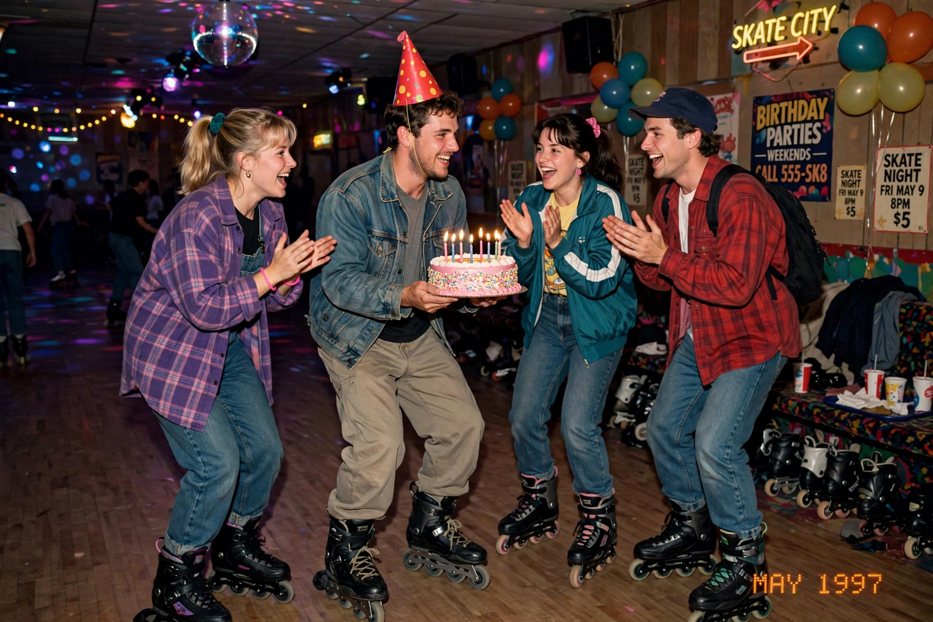 90s Roller Rink Birthday
