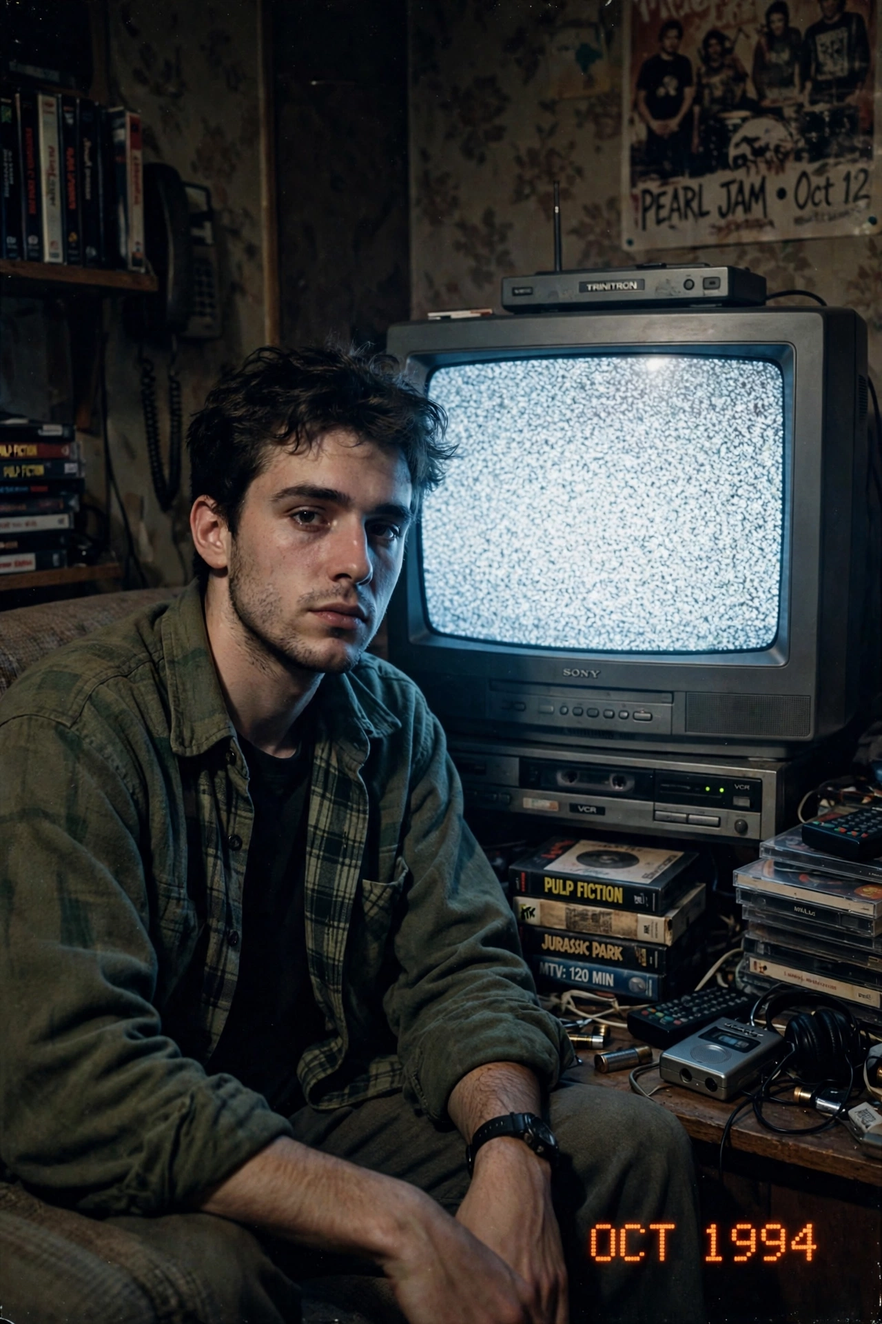 90s TV Static Portrait