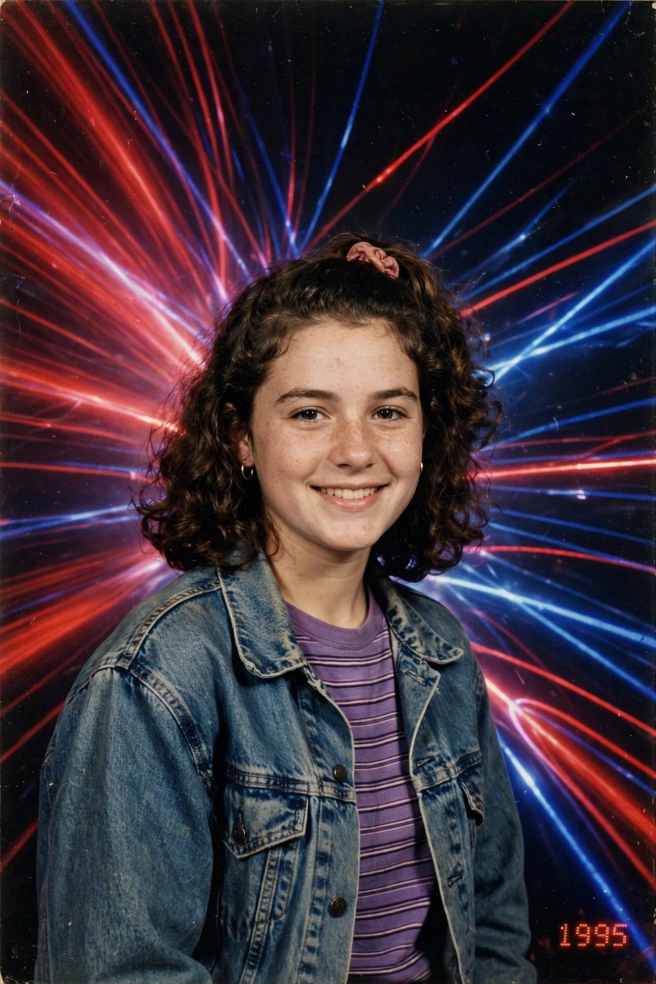Laser Backdrop School Photo