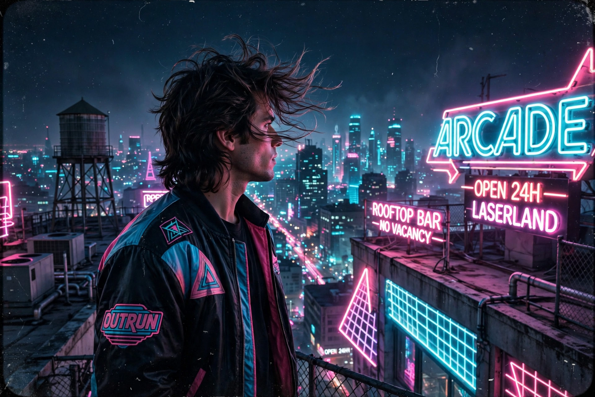 80s Rooftop Neon