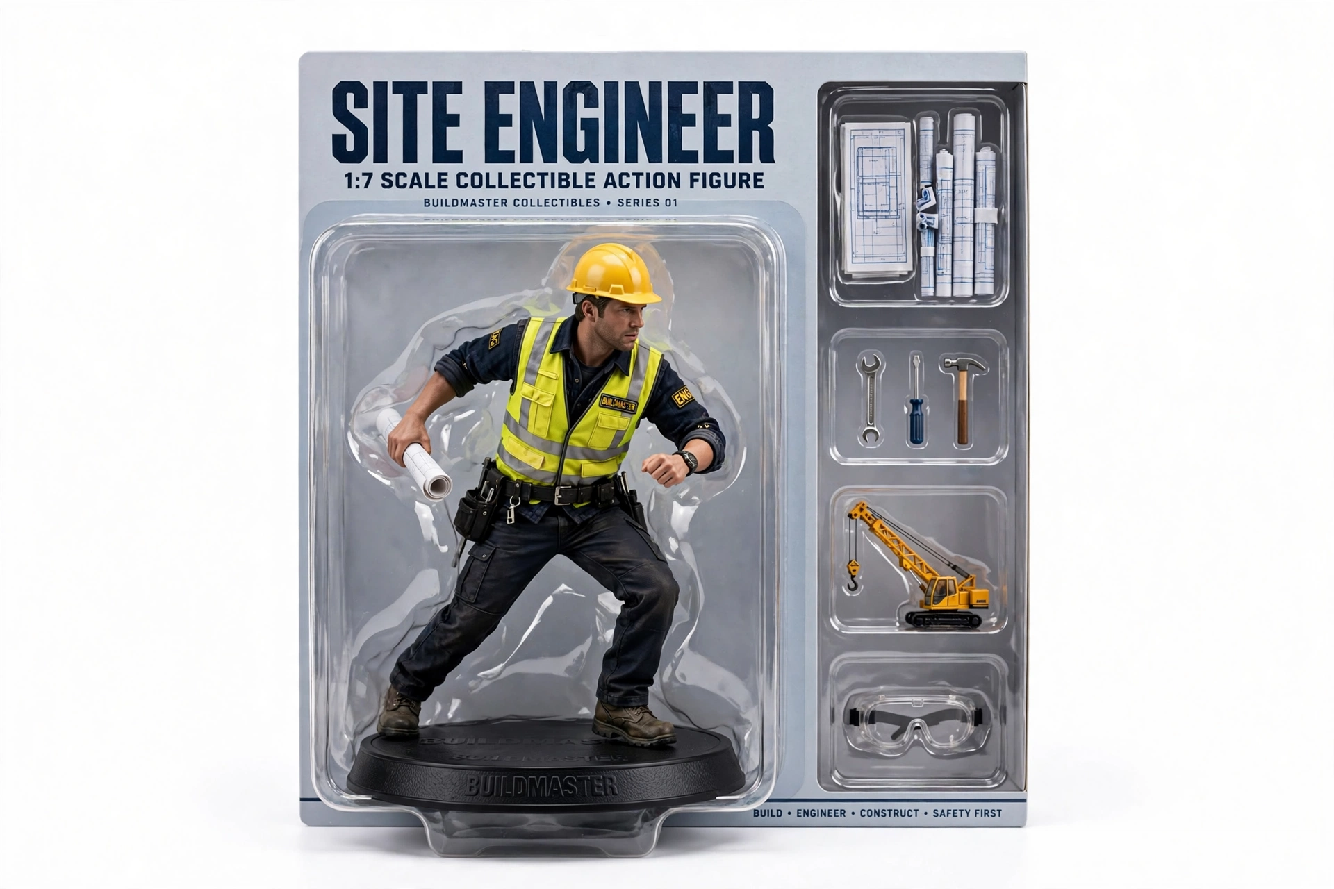 Engineer Builder Figurine Box
