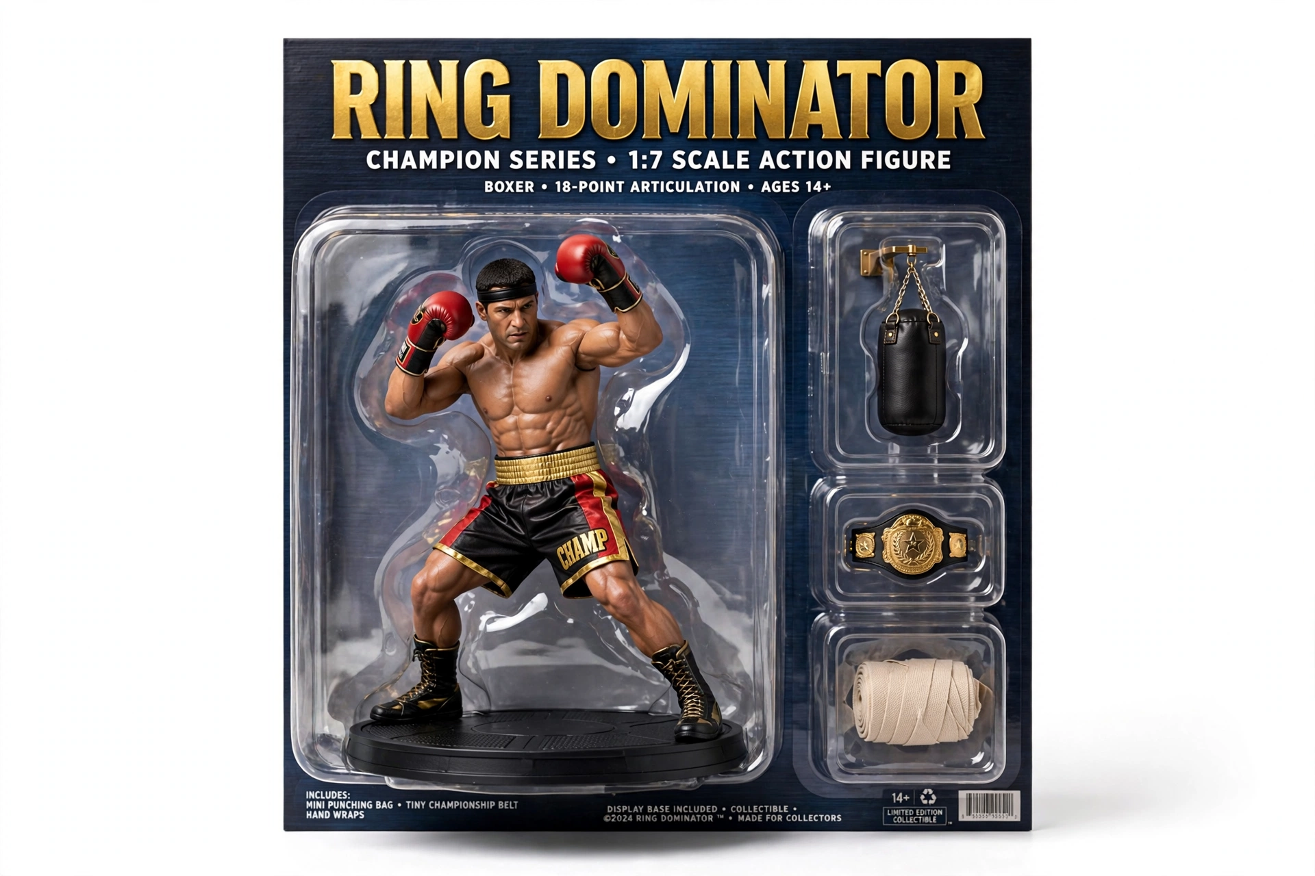 Boxer Fighter Figurine Box