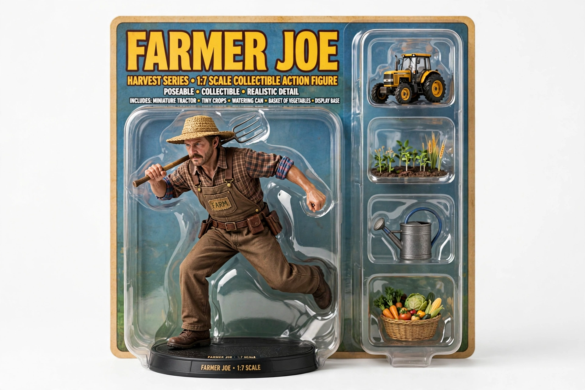 Farmer Harvest Figurine Box