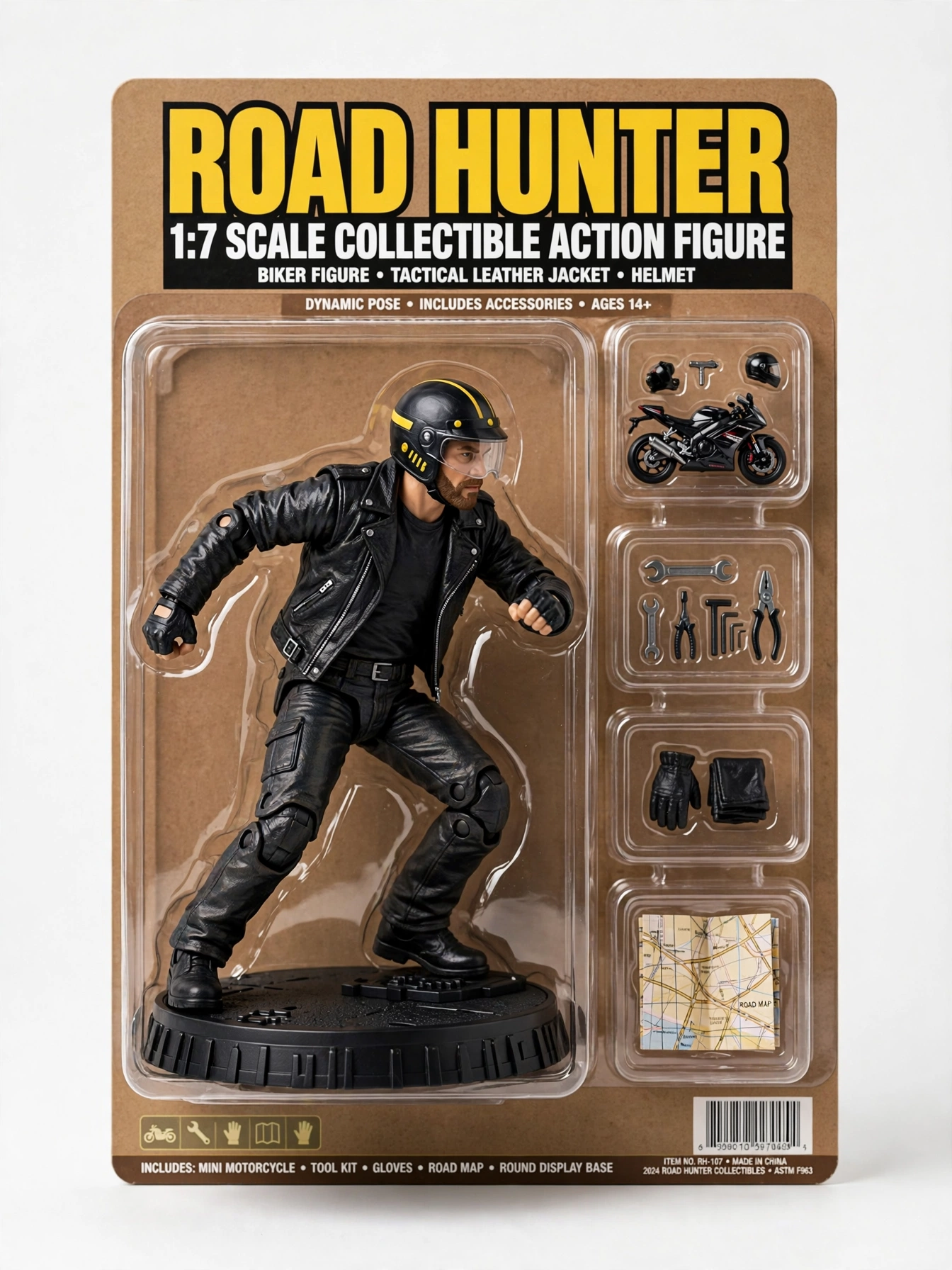 Biker Rider Figurine Box