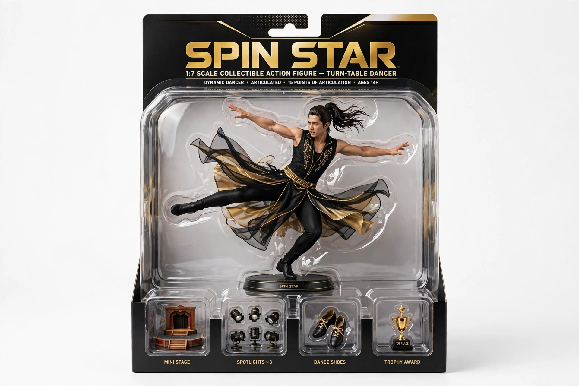 Dancer Performer Figurine Box