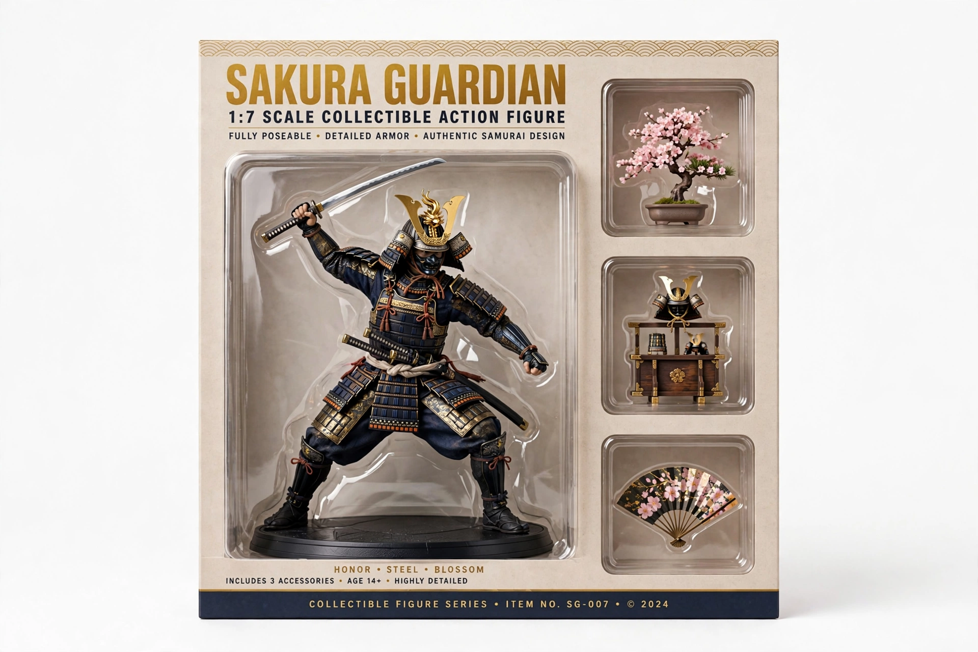 Samurai Warrior Figurine Box