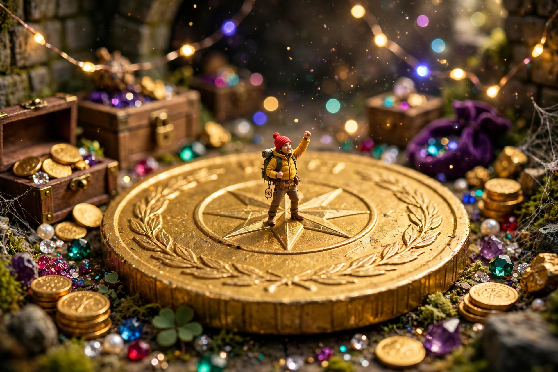 Tiny Person on a Coin