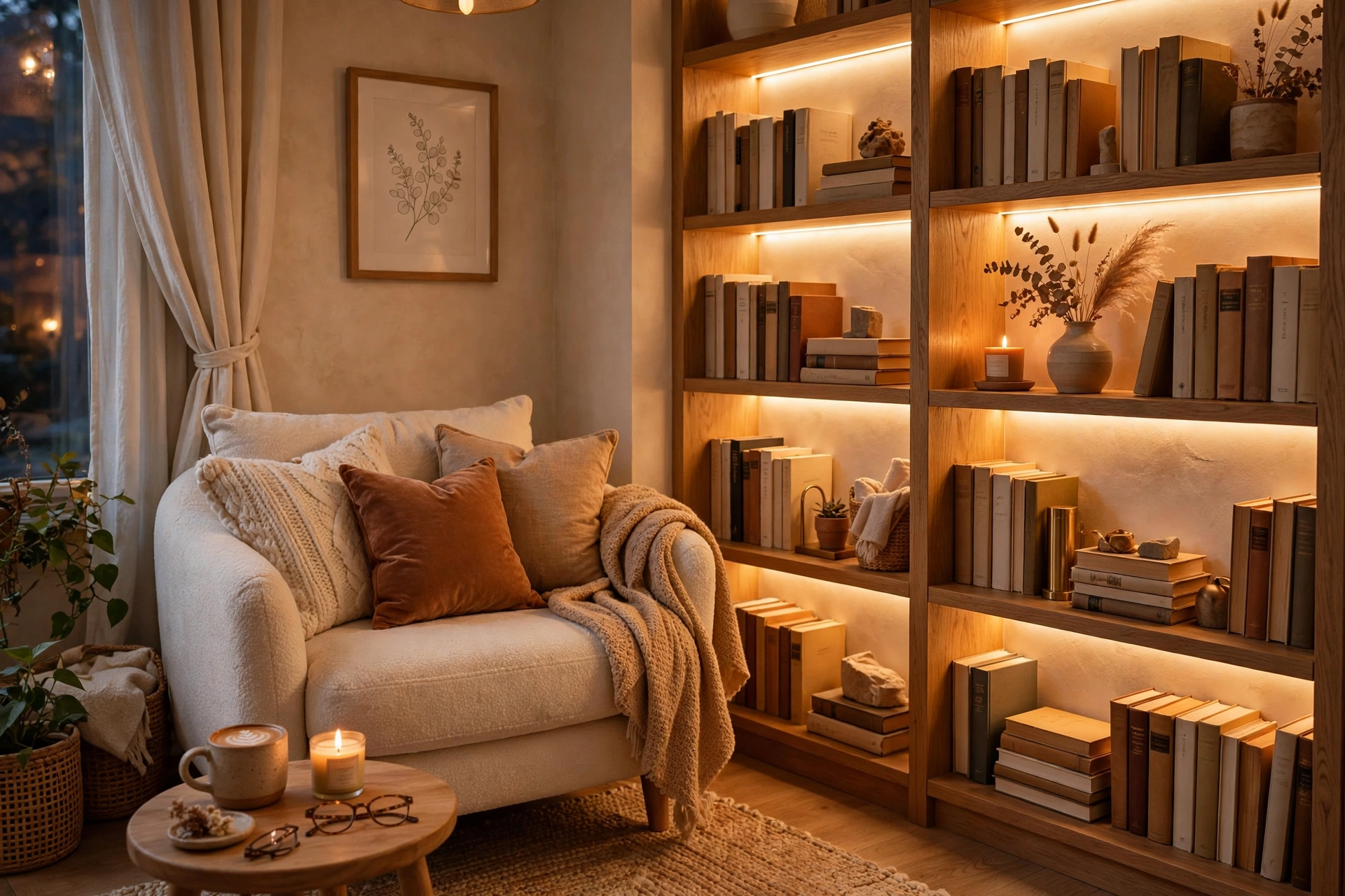Reading Corner LED Nook