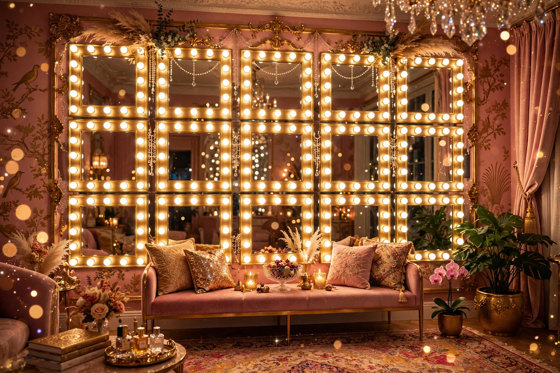 maximalist Glam LED Wall