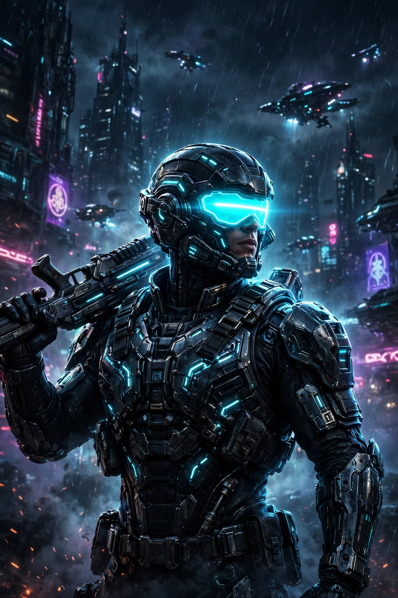 Cyber Soldier Poster