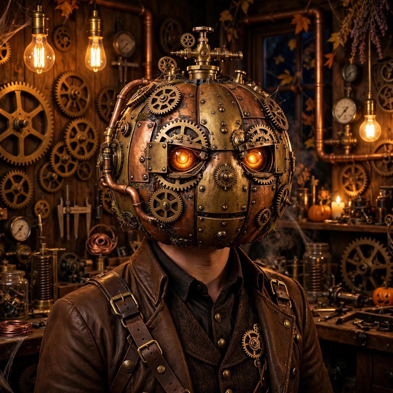 Pumpkin Head Steampunk
