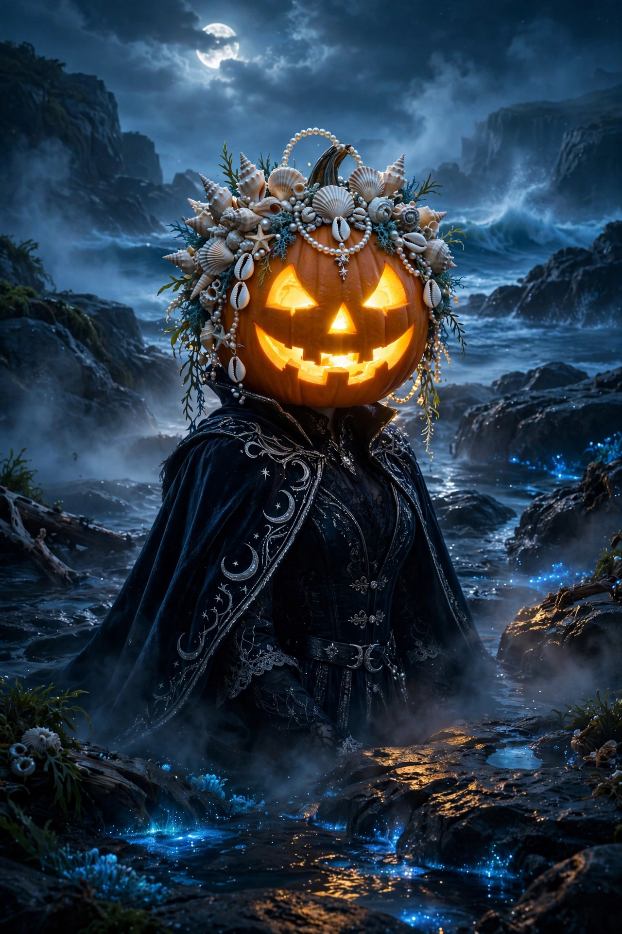 Pumpkin Head Mermaid Fantasy
