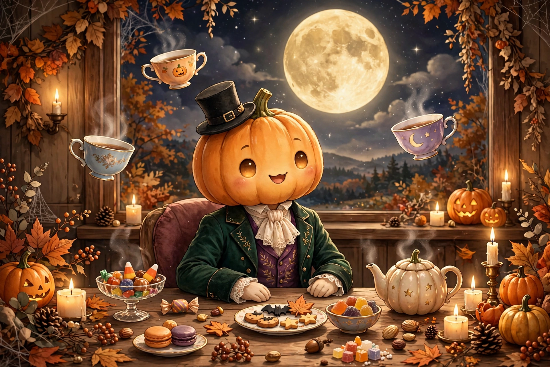 Pumpkin Head Tea Party